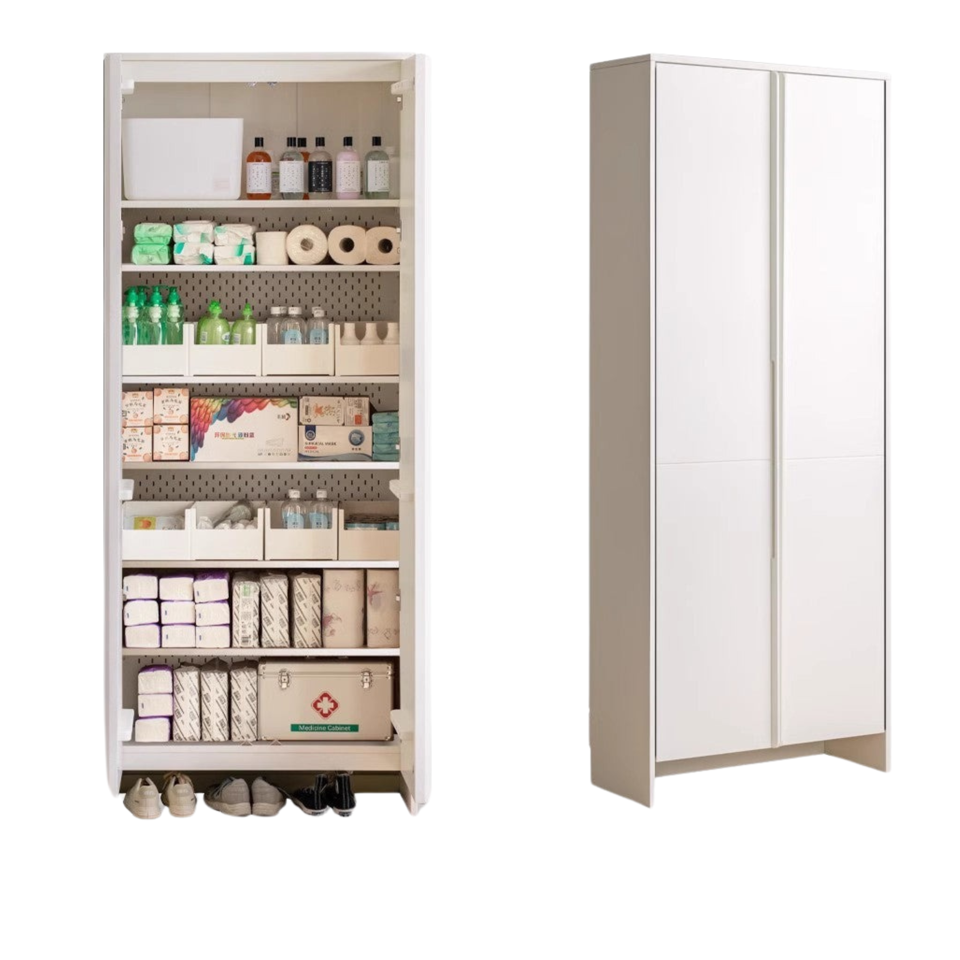 Premium New Zealand Pine Solid Wood Entryway Shoe Cabinet - Stylish Storage for Shoes, Hats & Accessories - Perfect for Hallway, Foyer & Mudroom Organization