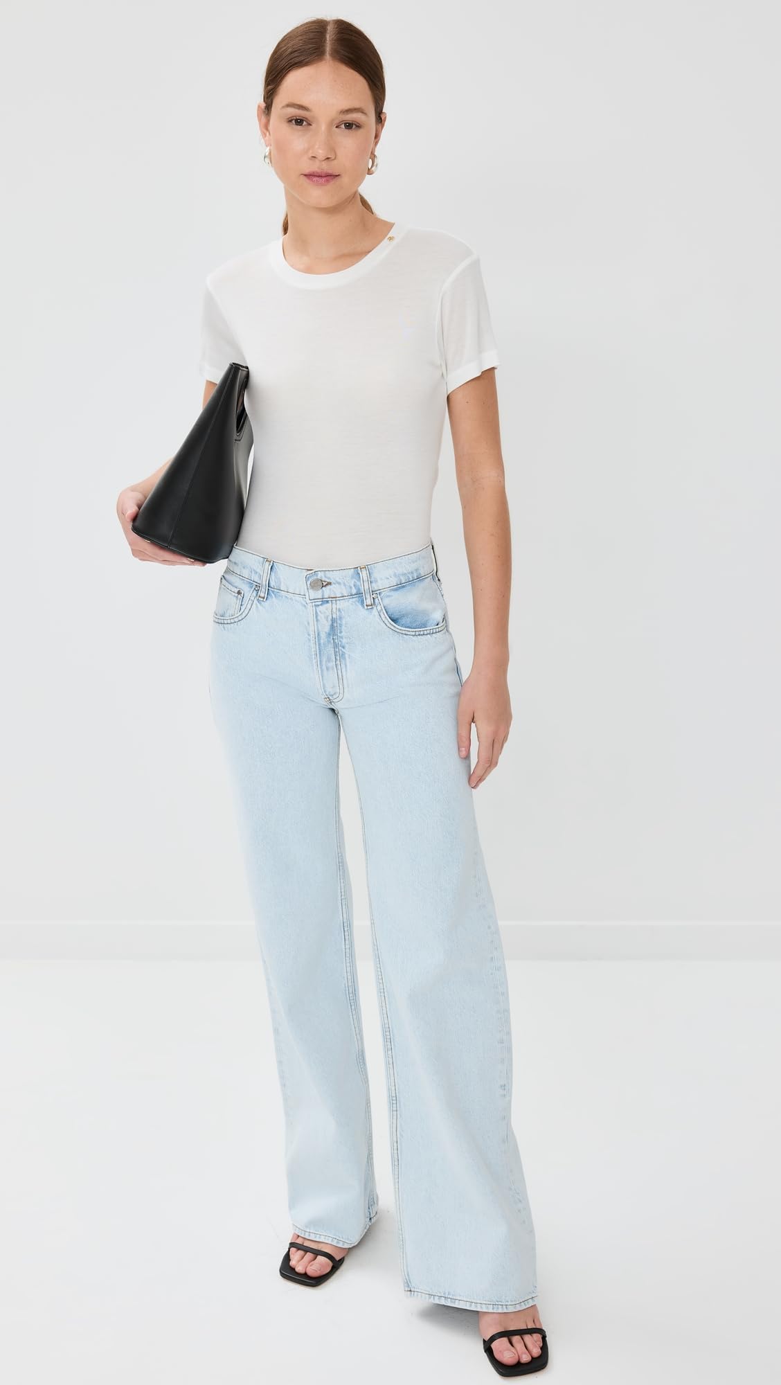 ANINE BING Women's High-Rise Skinny Jeans - Stretch Denim Pants for Casual & Night Out | Perfect for Work, Date Night & Everyday Wear