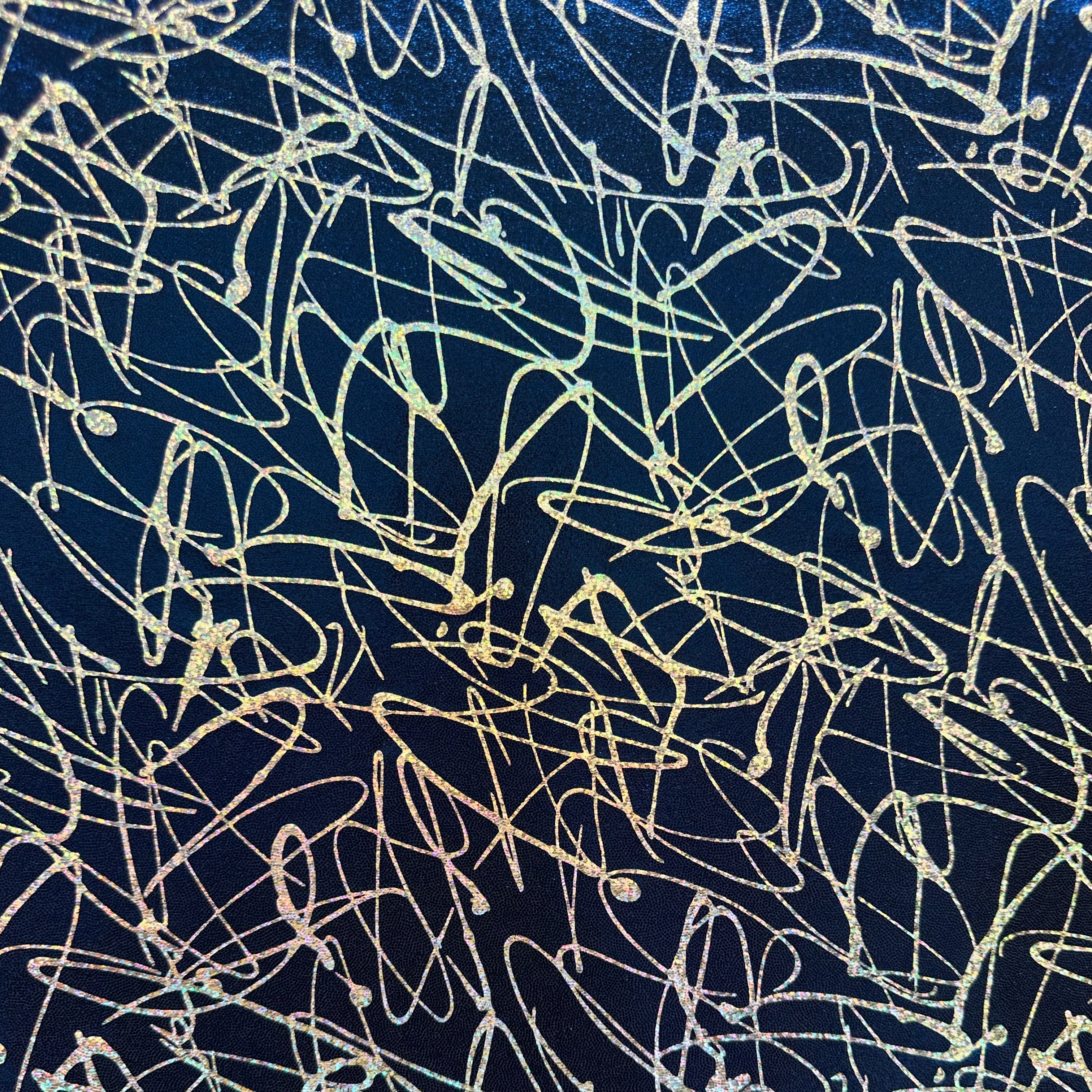 Holographic Fog Foil Spandex Fabric - Stretchy & Shimmery Material for Dance Costumes, Swimwear & Activewear | Perfect for Performance Outfits & Fashion Designs