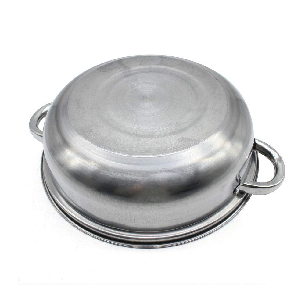 3-Tier Stainless Steel Steamer Pot with Lid - Multi-Level Food Steamer for Vegetables, Dumplings & Seafood - Durable Kitchen Cookware for Healthy Cooking, Meal Prep & Asian Cuisine