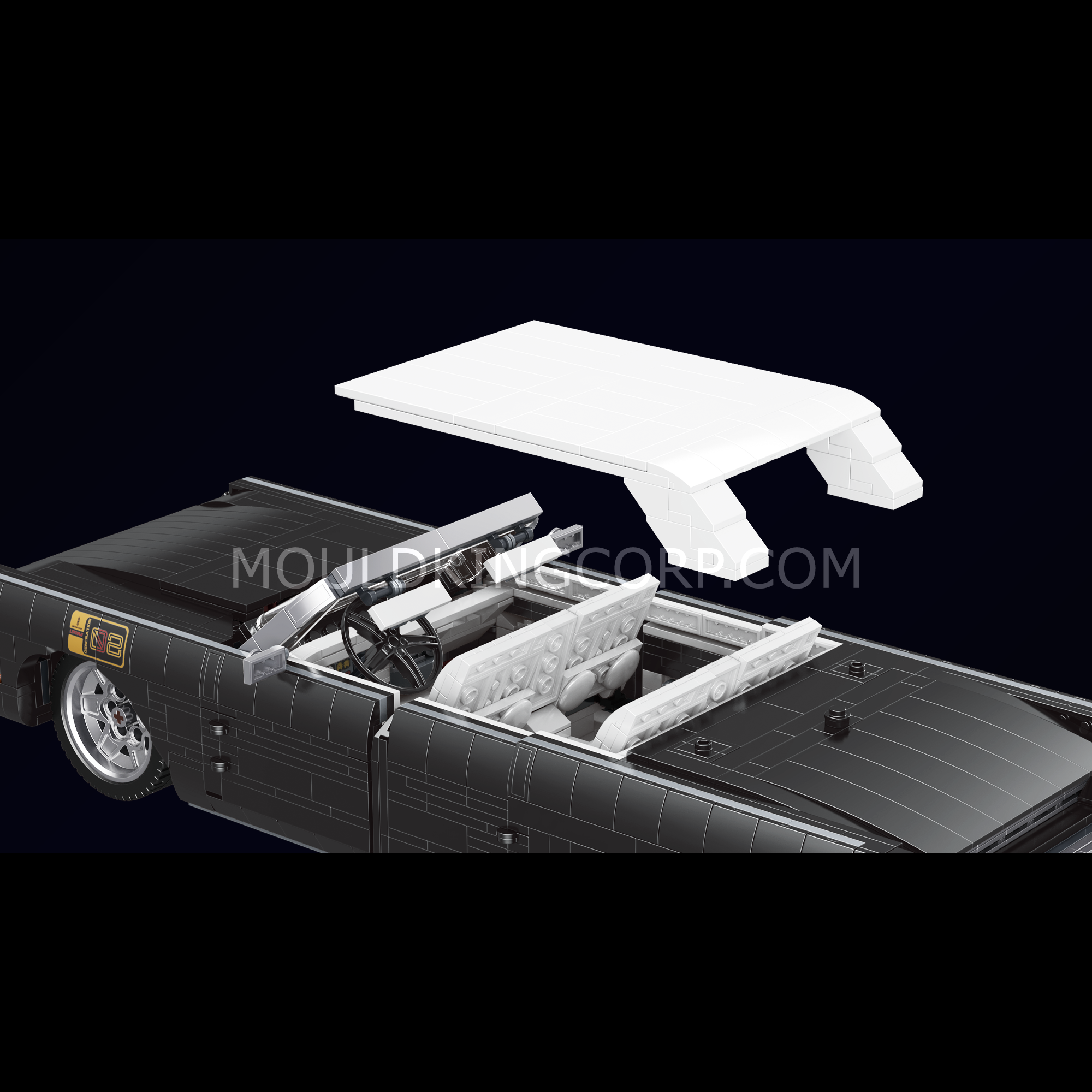 Mould King 10118 Lincoln Continental Car Model Building Kit - 1,903 Piece Collectible Construction Set for Adults & Teens | Perfect for Home Decoration, Gift Giving & STEM Learning Activities