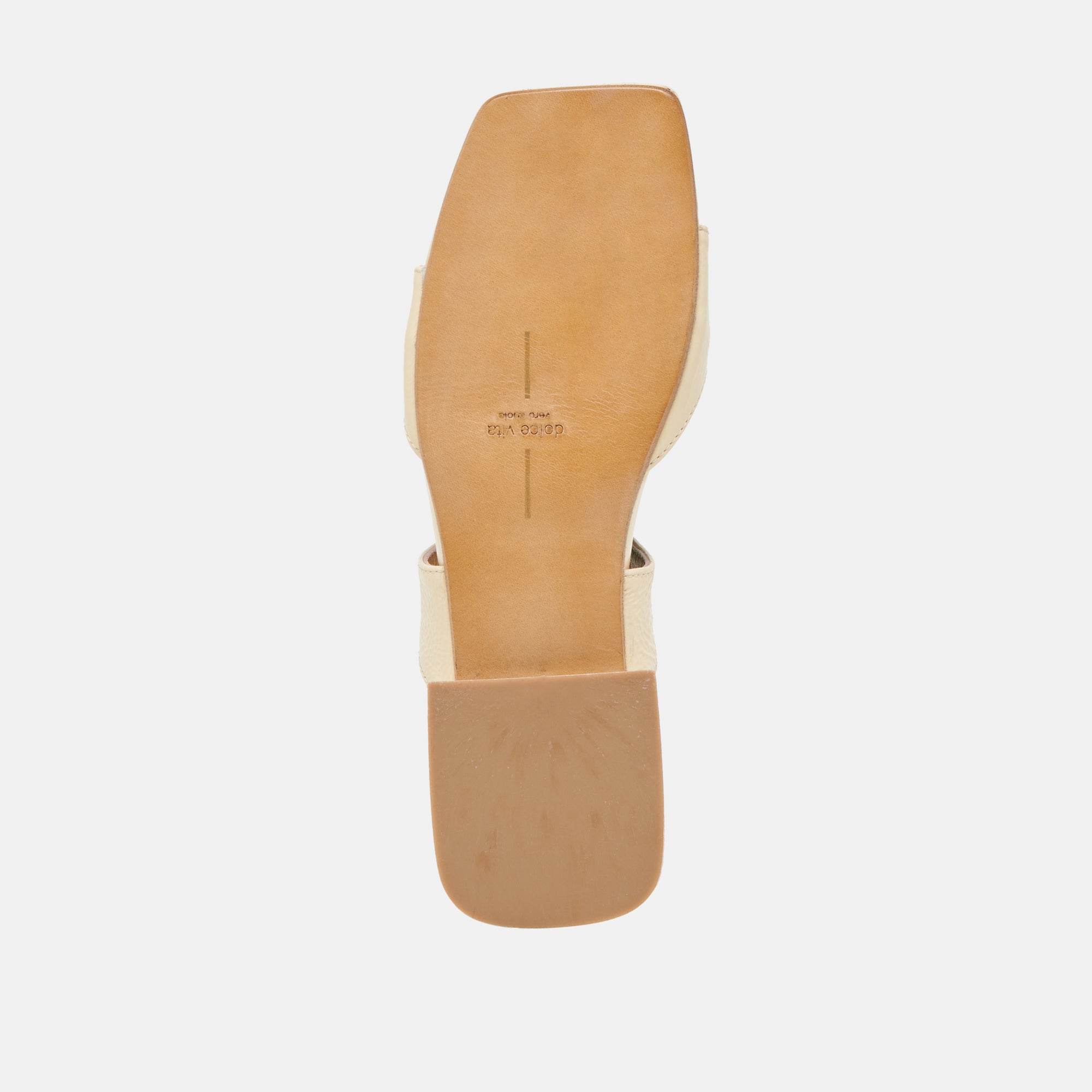 LAVERN Women's Sandals - Light Yellow Crinkle Patent Leather Summer Slide Sandals for Beach, Pool, and Casual Outings