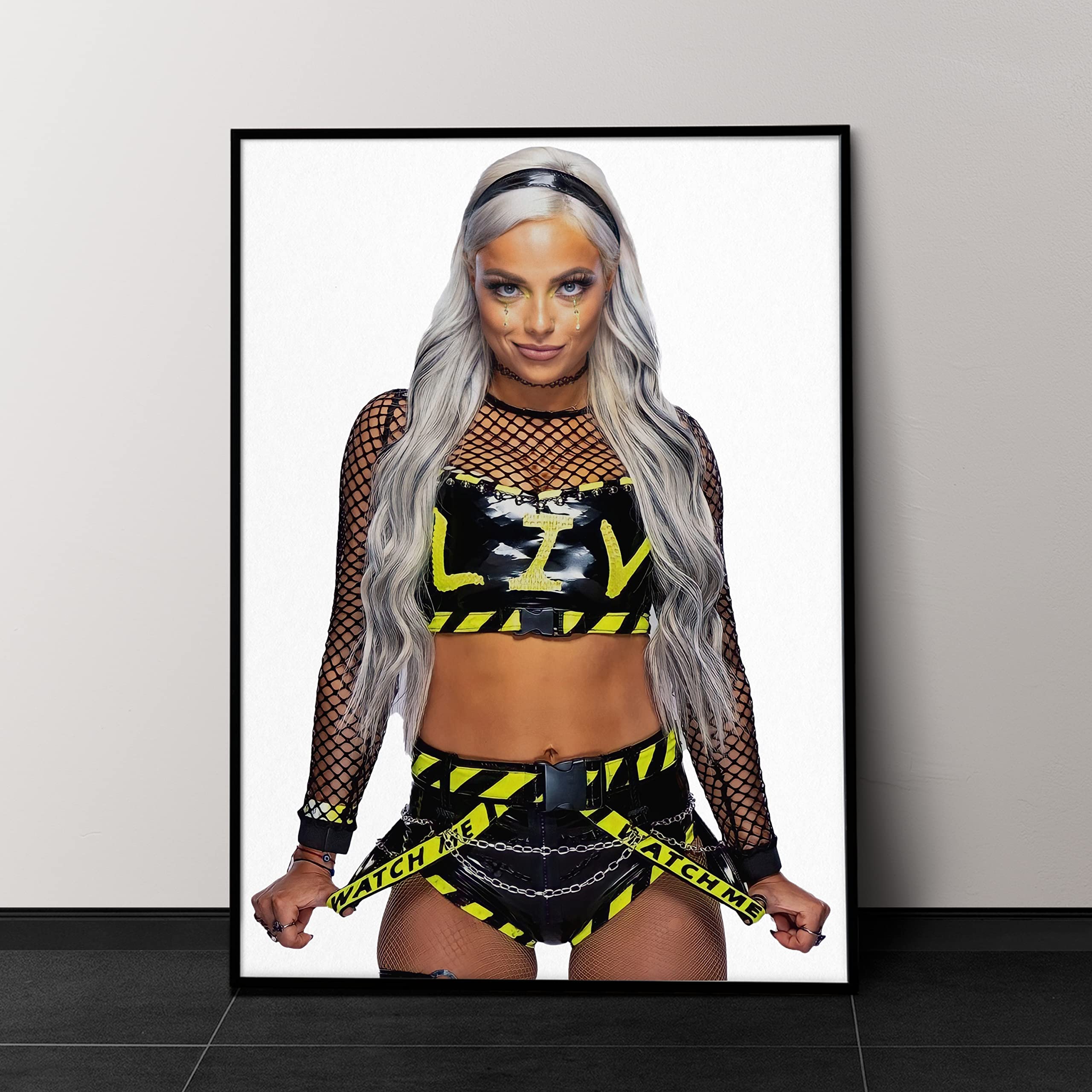Liv Morgan WWE Women's Champion 2022 Wrestling Poster - High-Quality Gym Wall Art for Home Gym & Wrestling Room Decor - Perfect for Fans, Fitness Enthusiasts & Sports Lovers