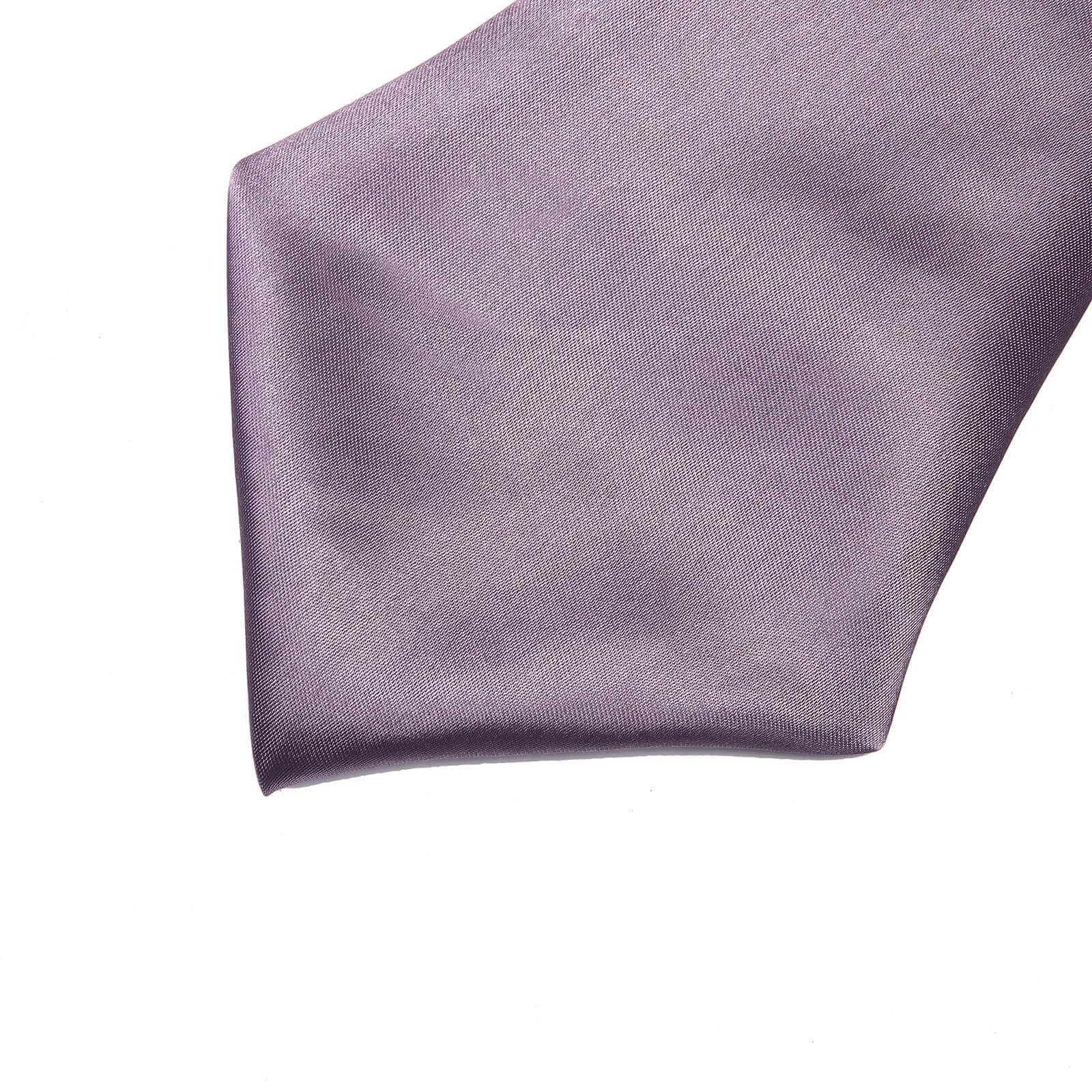 20x20 Inch Amethyst Satin Linen Napkins - Bulk 5-Pack for Wedding, Birthday, Restaurant & Party Table Decor | Elegant Tableware for Formal Dining, Bridal Showers & Special Events
