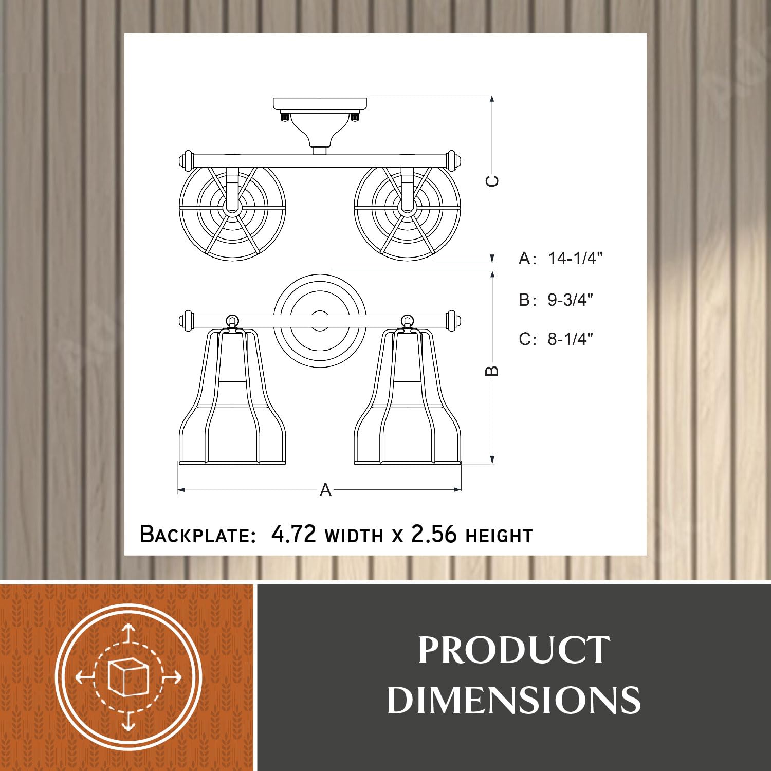 Clybourn 2-Light Bronze Adjustable Wire Cage Bathroom Vanity Light Fixture - Perfect for Modern Farmhouse, Industrial Style Bathrooms & Powder Rooms