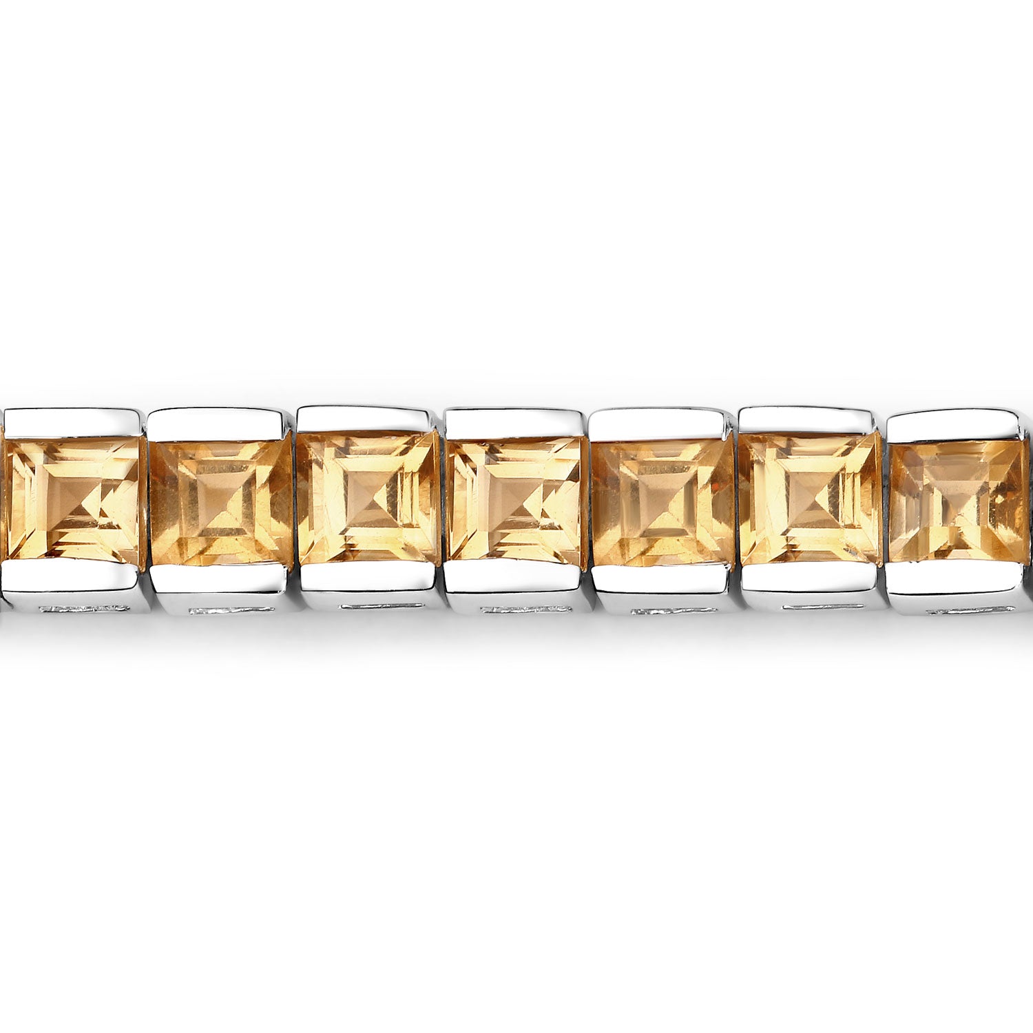 Genuine Citrine Yellow Tennis Bracelet for Women - 14K Gold Plated Elegant Jewelry Gift for Birthday, Anniversary & Special Occasions