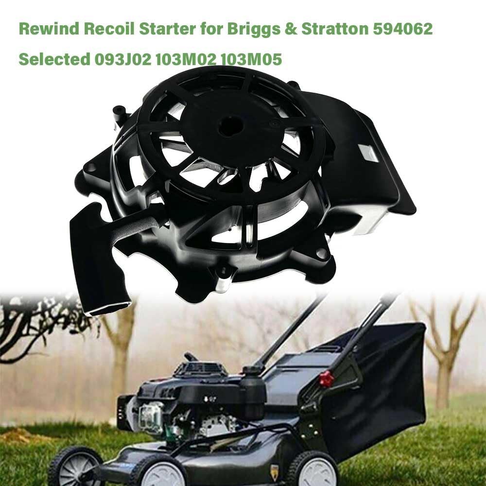 Briggs & Stratton 594062 Recoil Starter Pull Start Assembly - Compatible with 104M02 & 104M05 Engines - Perfect Replacement for Lawn Mowers & Small Engine Equipment - Easy Installation for DIY Repair & Maintenance