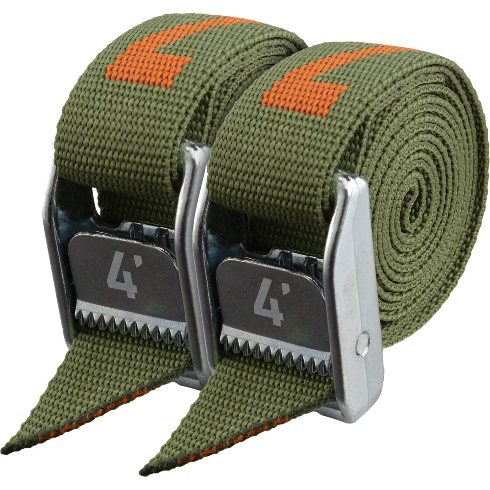 Heavy Duty Tie Down Straps 2 Pack - NRS 1 Premium Ratchet Straps for Trucks, Trailers & Cargo Securing - Perfect for Moving, Hauling & Transporting
