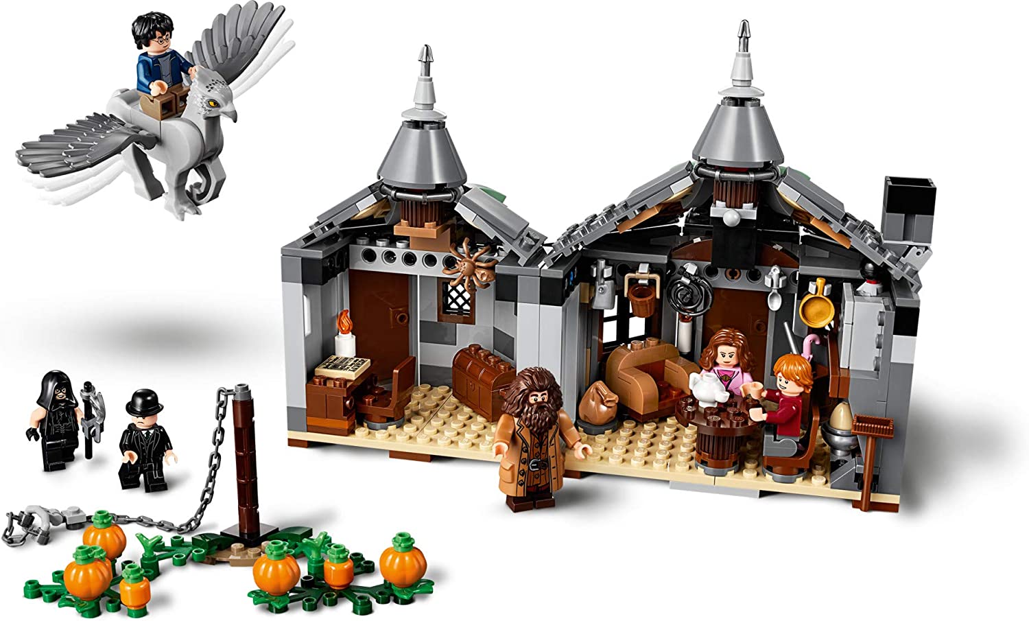 LEGO Harry Potter Hagrid's Hut: Buckbeak's Rescue 75947 Building Kit - Collectible Hogwarts Castle Toy Set for Kids & Adults - Perfect for Harry Potter Fans, Birthday Gifts & Home Decor Display