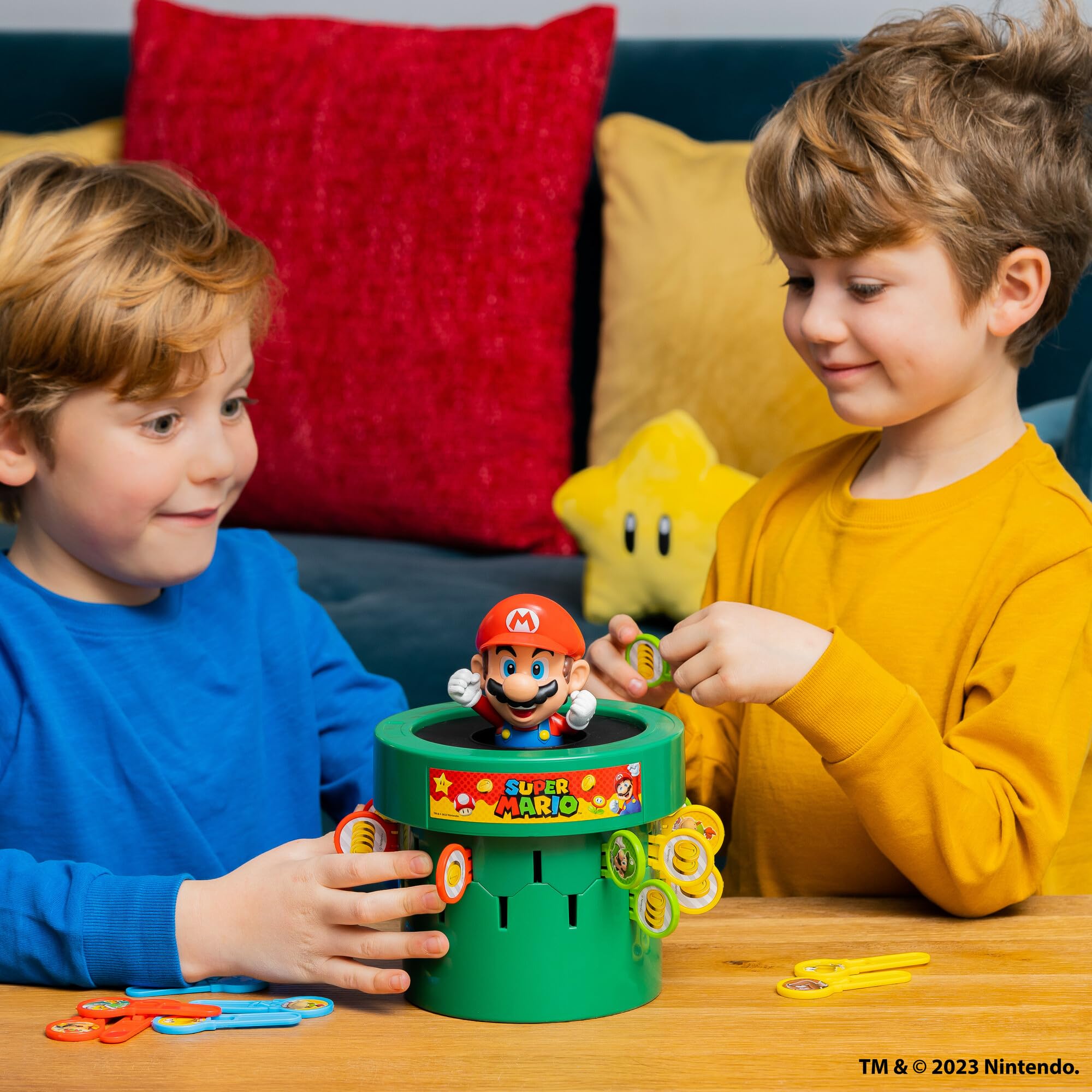 Super Mario Pop Up Board Game for Kids - Fun Family Board Game for 2-4 Players Ages 4+ - Preschool & Family Game Night Activity - Perfect Birthday Gift for Boys & Girls - Great for Indoor Playdates & Holiday Gatherings