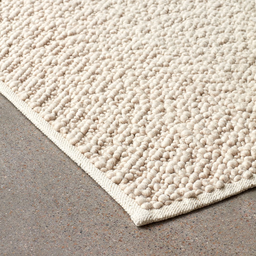 Nina Bruun Gravel Rug - Modern Handwoven Wool Area Rug for Living Room, Bedroom & Dining Room - Boho Chic Home Decor for Cozy & Stylish Interiors