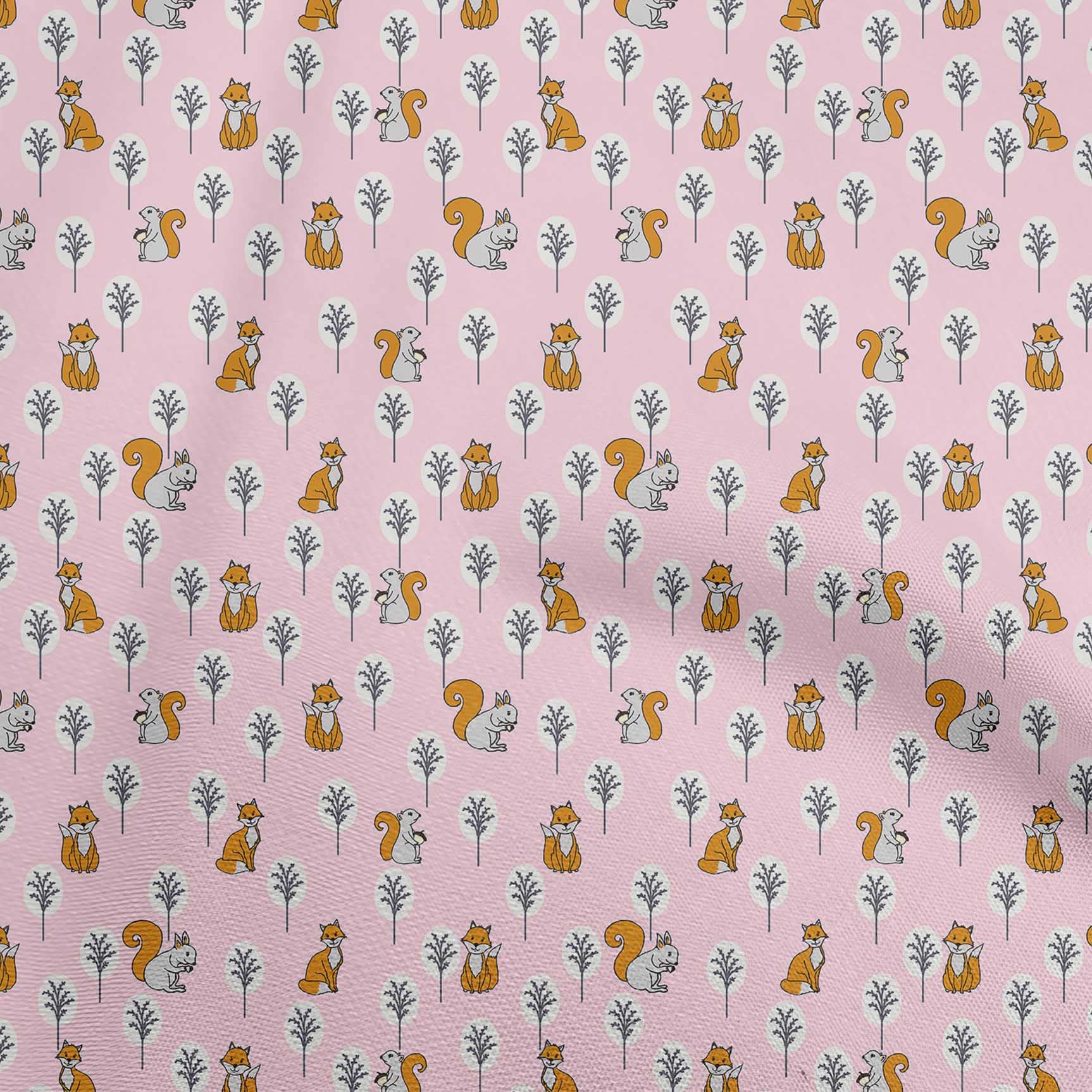 oneOone Viscose Jersey Light Pink Animal Print Fabric - 60 Inch Wide Soft Sewing Material for DIY Clothing, Dresses & Crafts | Premium Printed Fabric by The Yard for Fashion Design & Home Decor Projects