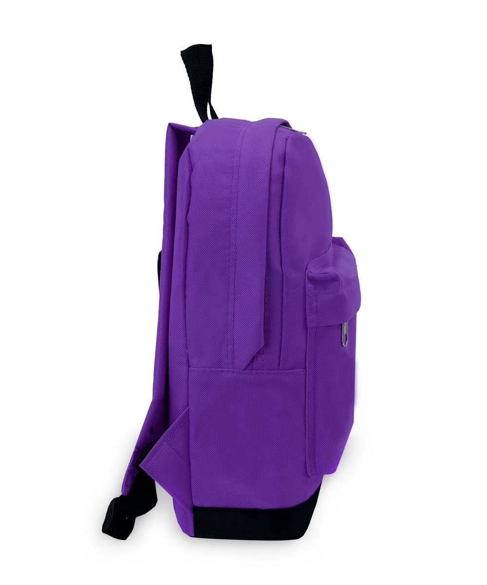 Everest Small Backpack for Women & Men - Lightweight Hiking Daypack, Dark Purple, One Size - Perfect for Travel, Hiking, School & Daily Use