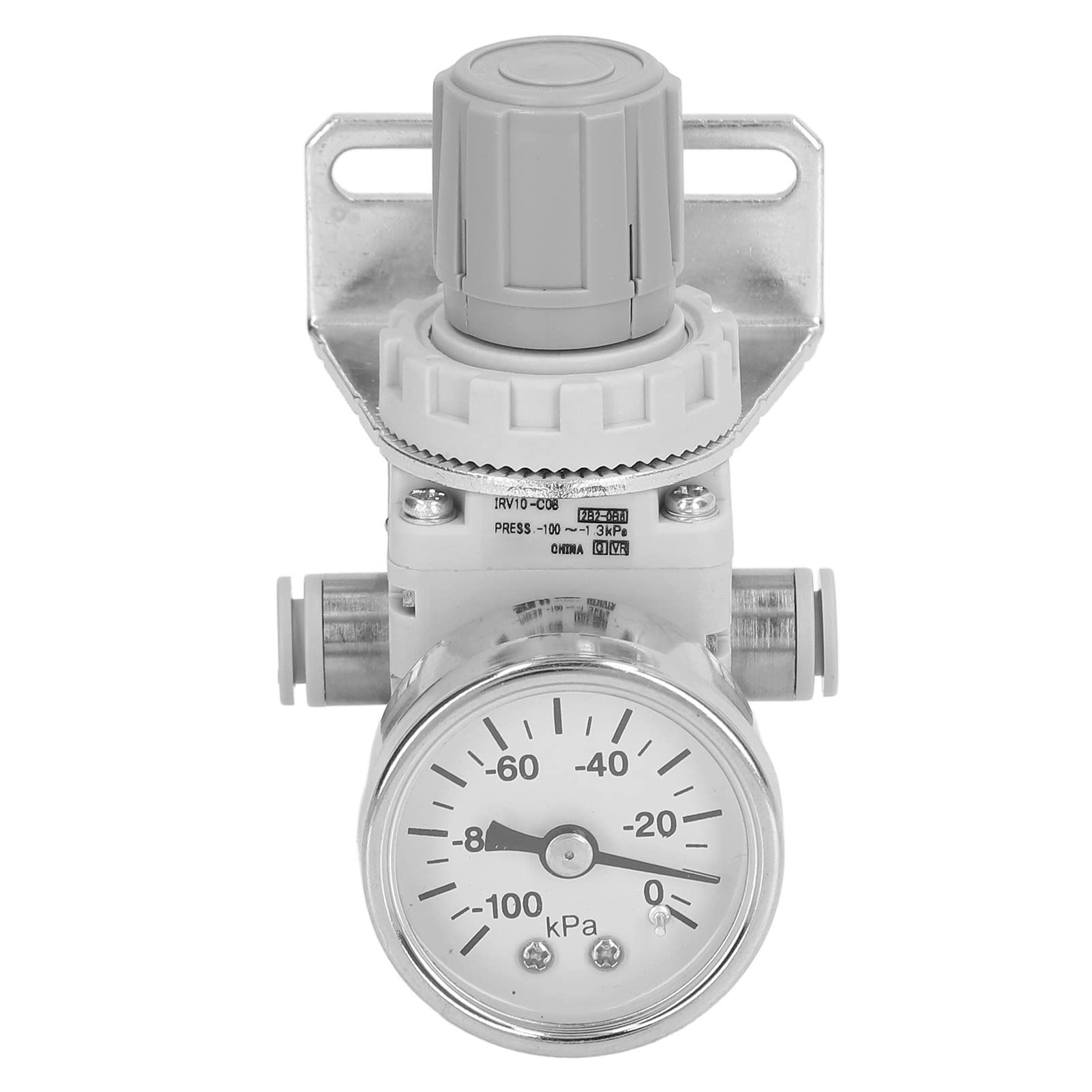 Industrial Pneumatic Vacuum Pressure Regulator -100 to -1.3Kpa with Dial Gauge | Compact Air Pressure Controller for Manufacturing, Automation & Laboratory Equipment | Durable Long-Life Vacuum Regulation Solution
