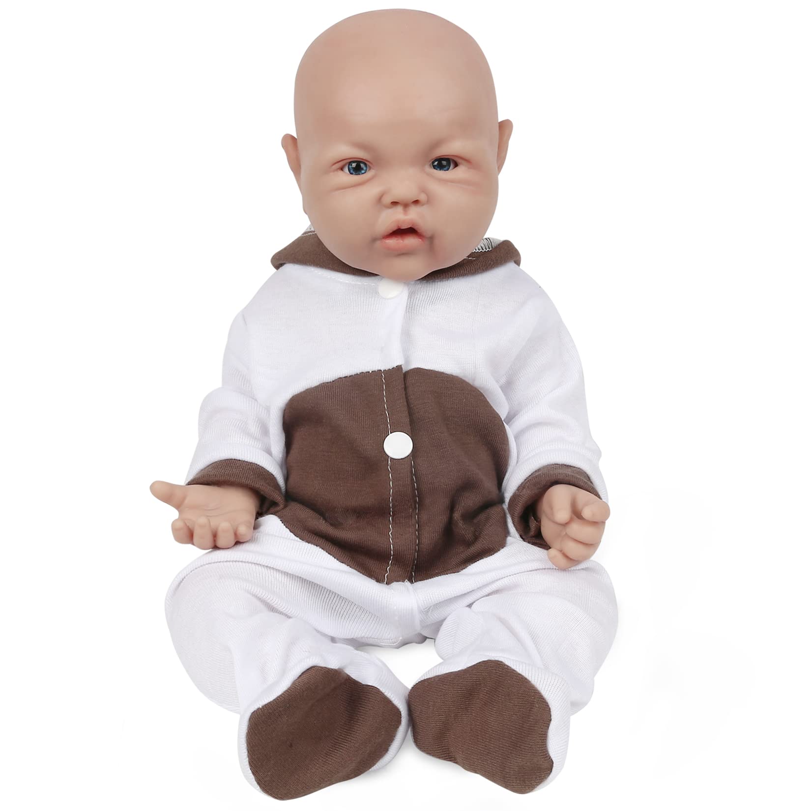 Vollence 17 Inch Realistic Full Silicone Reborn Baby Doll - Lifelike Girl Doll with Soft Body, Perfect for Collectors, Gift Giving & Therapy Use