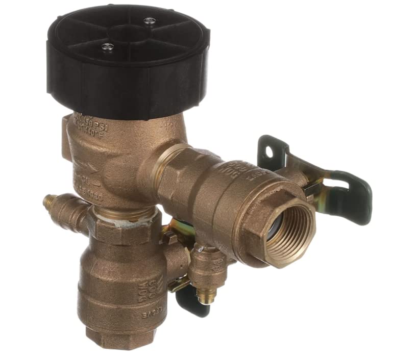 1 in Anti-Siphon Pressure Vacuum Breaker with Quarter Turn Shutoff & Tee Handles - Irrigation Backflow Preventer for Lawn Sprinkler Systems & Outdoor Watering