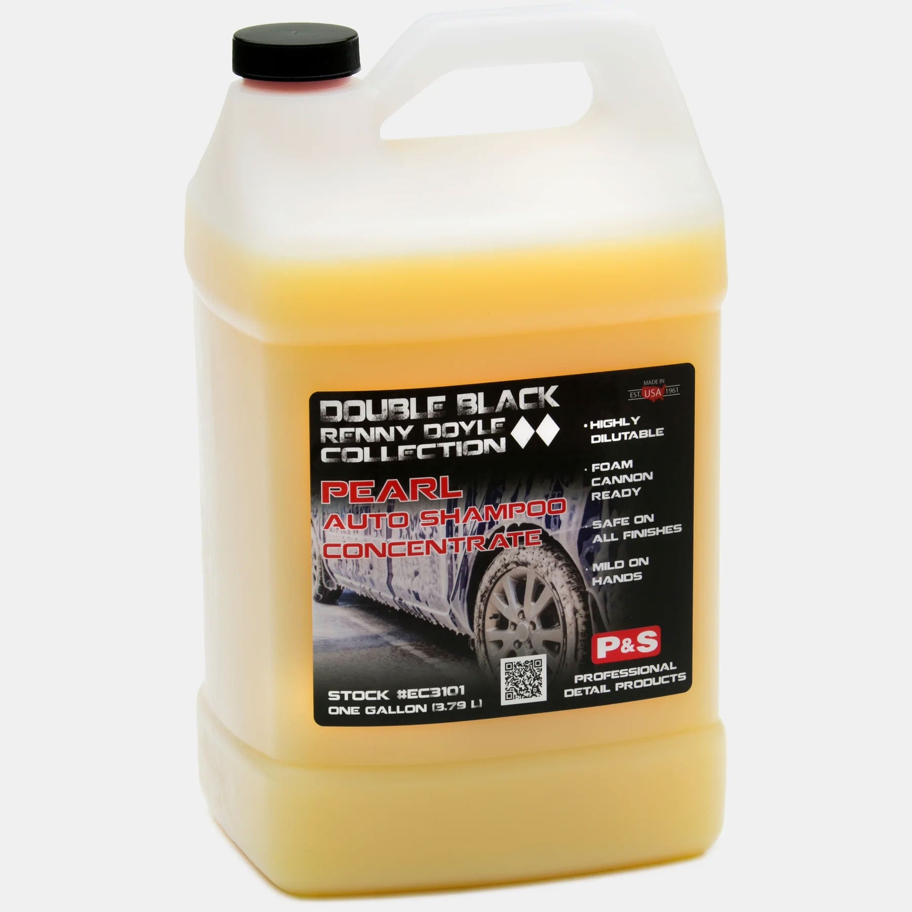 P&S Double Black Collection Pearl Auto Shampoo - Premium Car Wash Soap for Deep Cleaning & Shine - Perfect for Detailing, Ceramic Coated & Luxury Vehicles