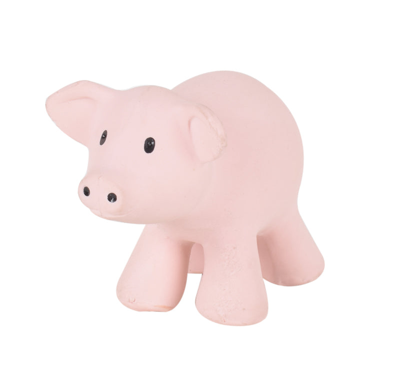Tikiri Natural Rubber Farm Animal Toys for Babies - Safe & Eco-Friendly First Animal Toys for Toddlers - Perfect for Sensory Play, Early Learning & Nursery Decor