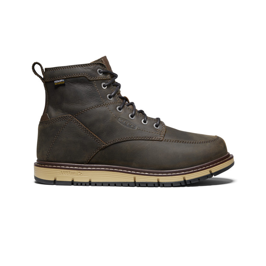 **Men's San Jose 6 Waterproof Soft Toe Work Boots - Cascade Brown | Durable & Comfortable for Construction, Hiking & Outdoor Work**