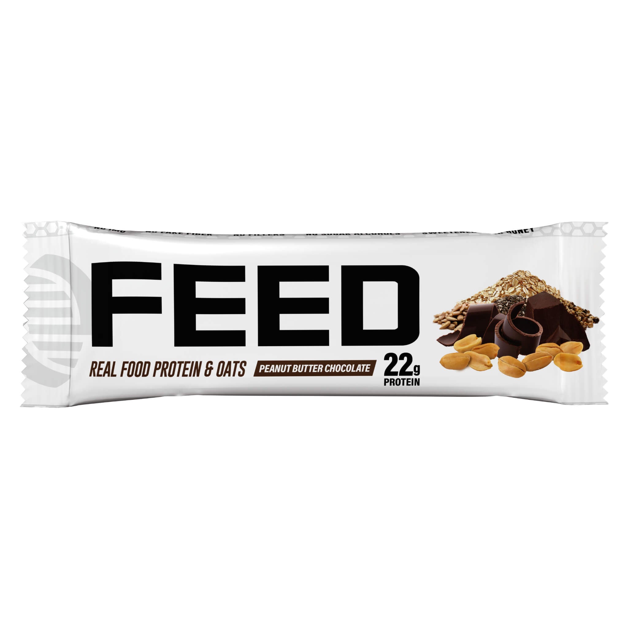 FEEDme Real Food Protein Bar - 22g High Protein, Gluten Free, Vegan Snack for Energy & Muscle Recovery - Perfect for Gym, Hiking & On-the-Go Nutrition