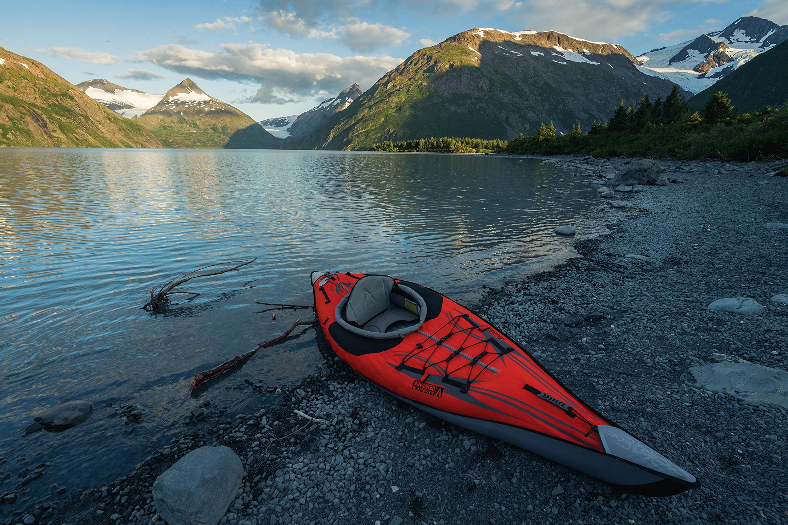 AdvancedFrame Inflatable Kayak with Carry Bag & Hand Pump - Lightweight Portable Kayak for Camping, Fishing & River Adventures