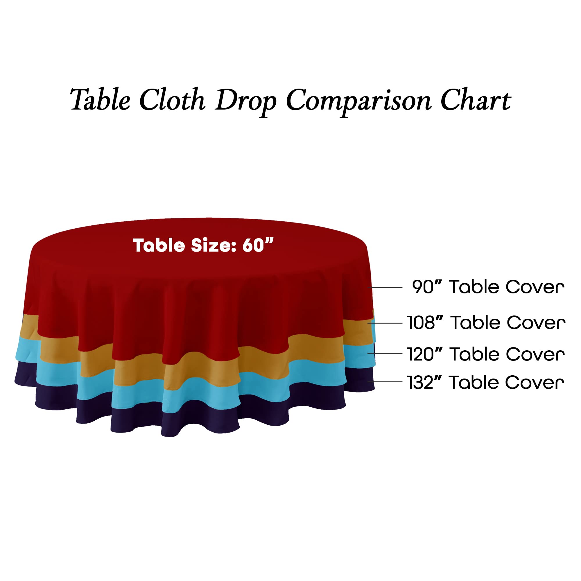 Simply Elegant 120 Inch Round Premium Polyester Tablecloth - Washable Table Cover for Weddings, Birthdays, Receptions | Elegant Home Decor & Party Accessory (Burgundy) - Perfect for Banquets, Dinner Parties & Special Events