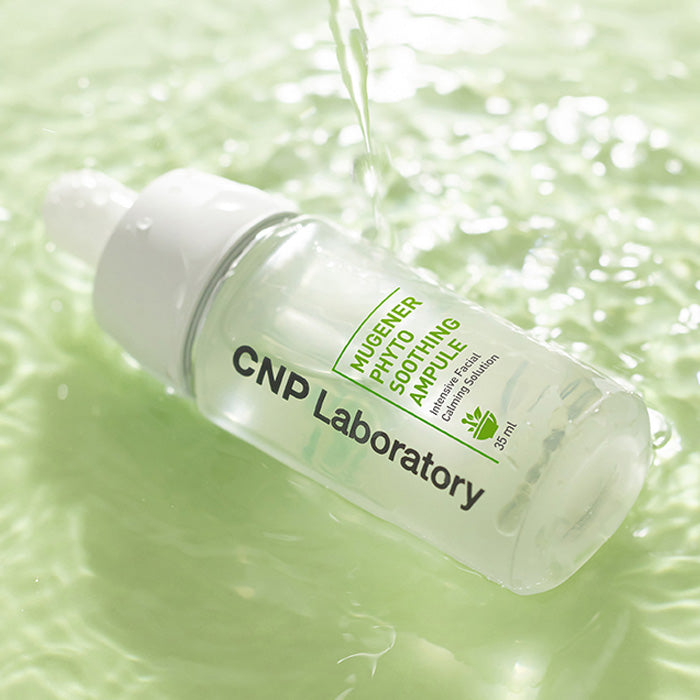 CNP Laboratory Mugener Phyto Soothing Ampoule 35ml - Korean Hydrating Serum for Sensitive Skin, Redness Relief & Moisturizing Care - Perfect for Daily Skincare Routine & Post-Treatment Calming
