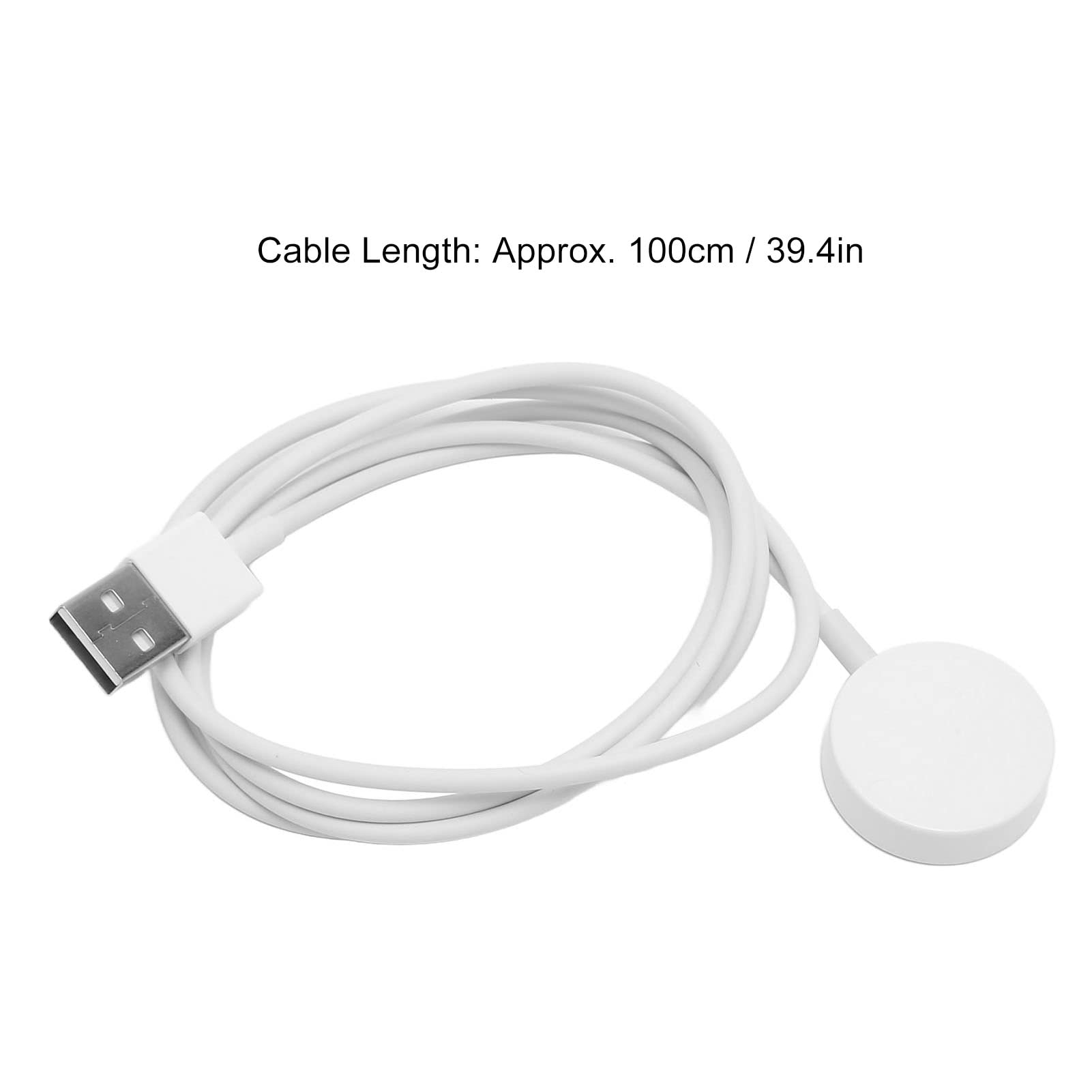 Magnetic Smart Watch Charger for Fossil Gen 1/2/3 - Fast Charging Dock Cable with Secure Connection - Compatible with Fossil Smartwatches (White) | Perfect for Home, Office & Travel Use