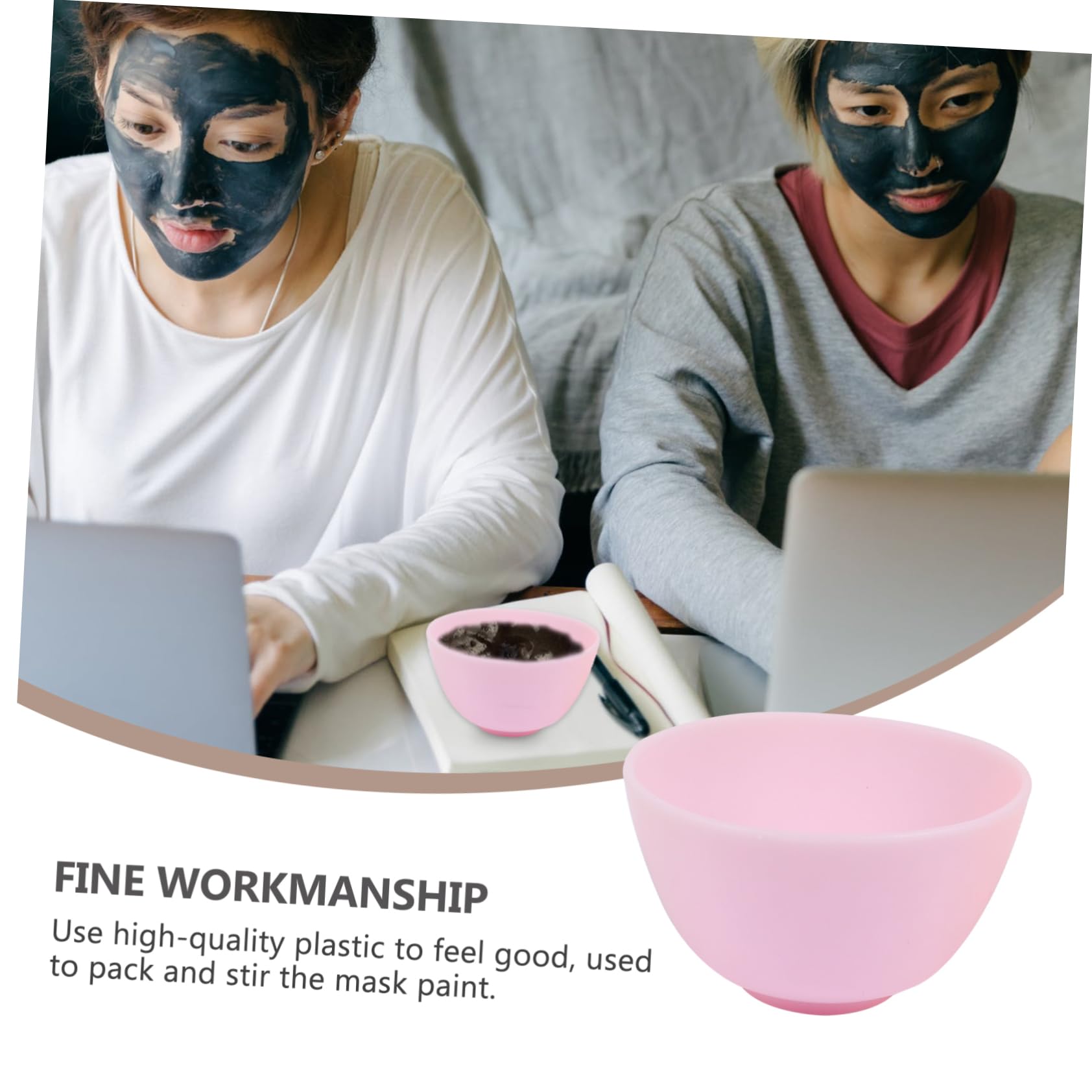 5pcs Silicone Mask Mixing Bowls - Reusable DIY Facial Mask & Skin Care Tool for Spa, Makeup, Sushi Dipping - Perfect for Home Beauty Routine & Professional Salon Use