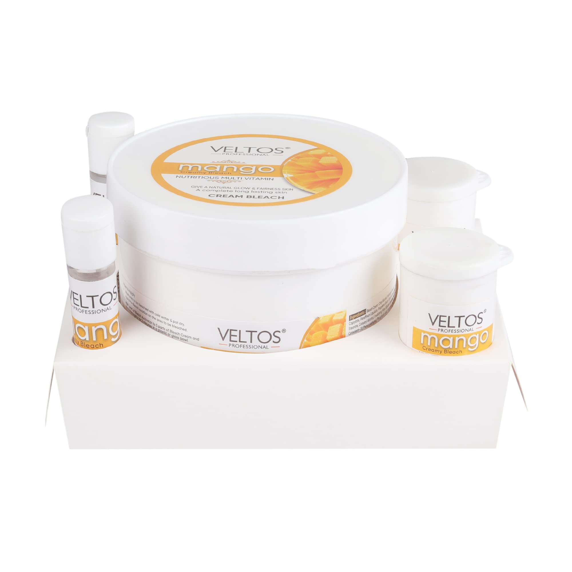 VELTOS Mango Multi Vitamins Nutritious Bleach Cream - Skin Brightening & Glowing Treatment for Men & Women - Perfect for Daily Skincare & Special Occasion Prep