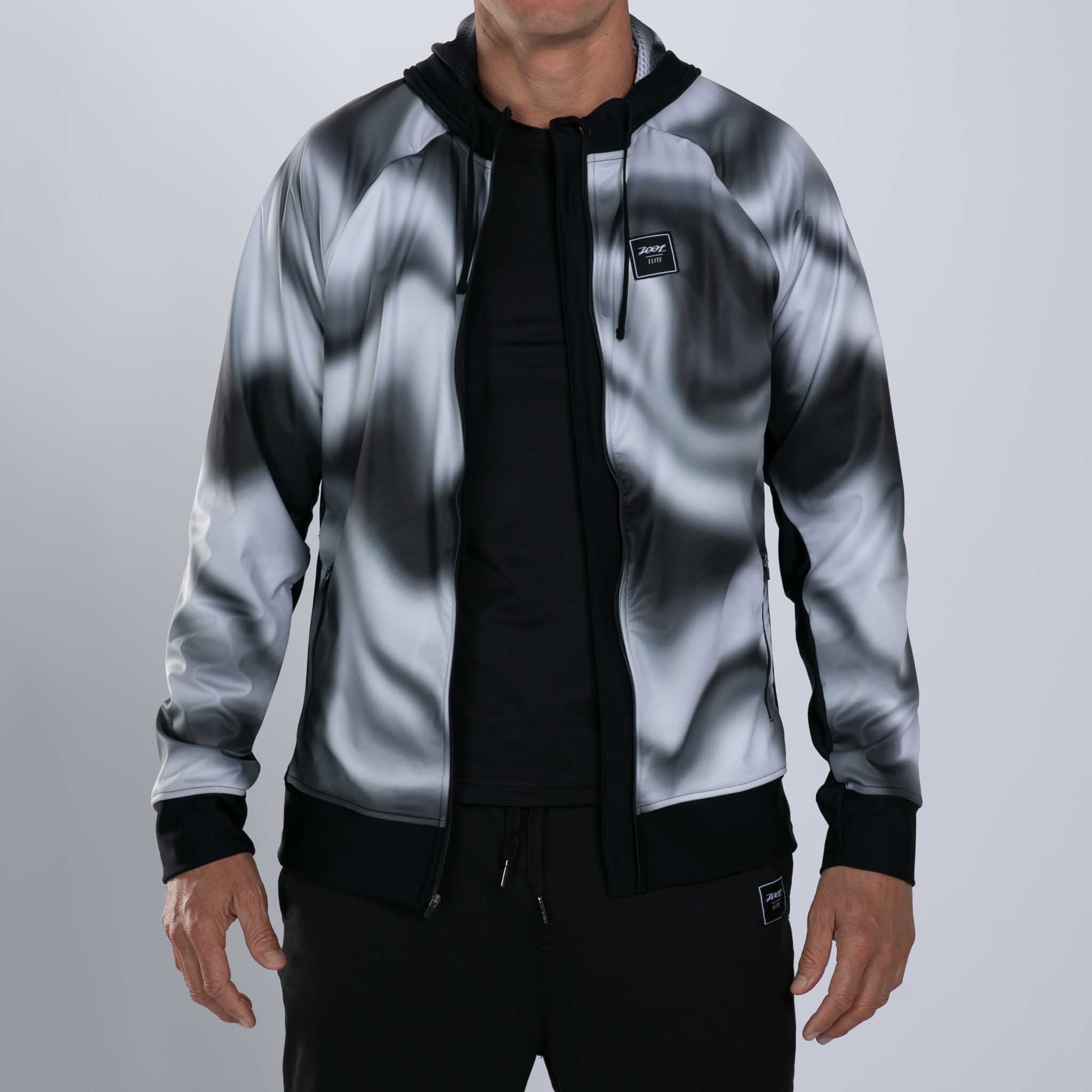 Men's Elite Thermo Shield Hoodie - Winter Warm Fleece-Lined Jacket for Outdoor Activities & Casual Wear | Water-Resistant & Windproof