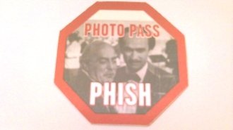 Phish Backstage Pass Godfather Movie Photo Red - Vintage Concert Memorabilia & Movie Collectibles for Fans and Decor