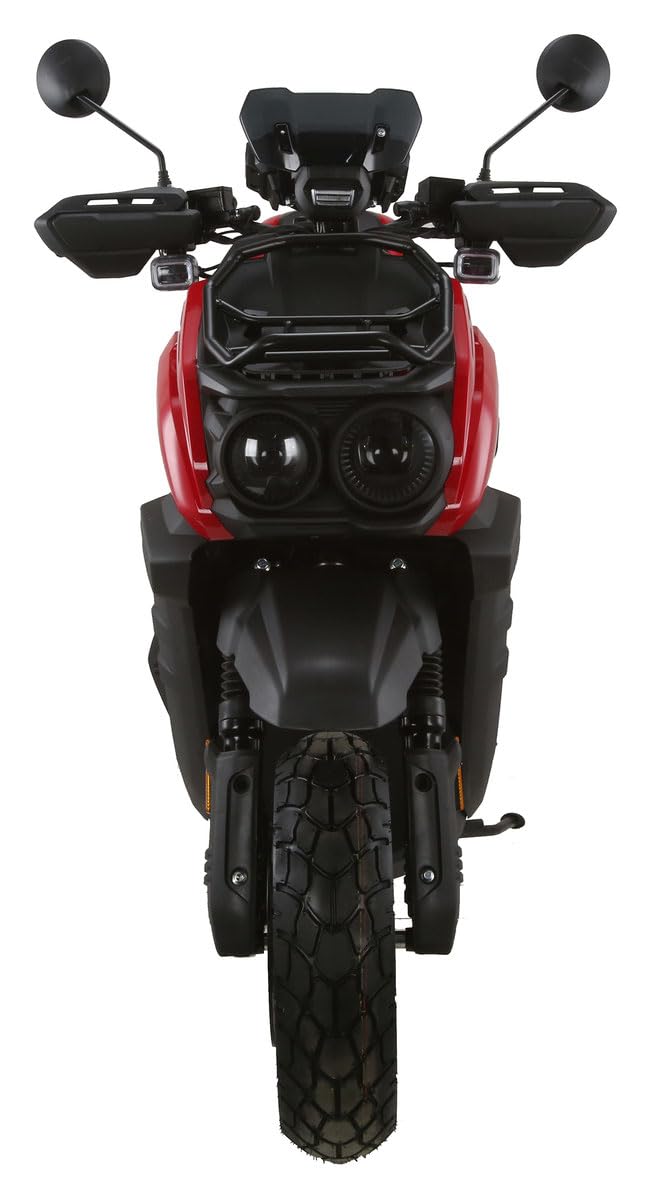 Vitacci TANK 200 EFI Scooter - 200cc Fully Automatic Motorcycle with Matching Rear Trunk (Red) | Perfect for Urban Commuting, Campus Travel & Delivery Services