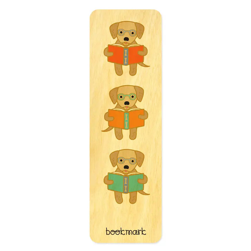 Wooden Bookmark for Readers - Handmade Reading Retriever Bookmark with Leather Tassel | Perfect Gift for Book Lovers, Students & Bibliophiles | Great for Novels, Textbooks & Journals