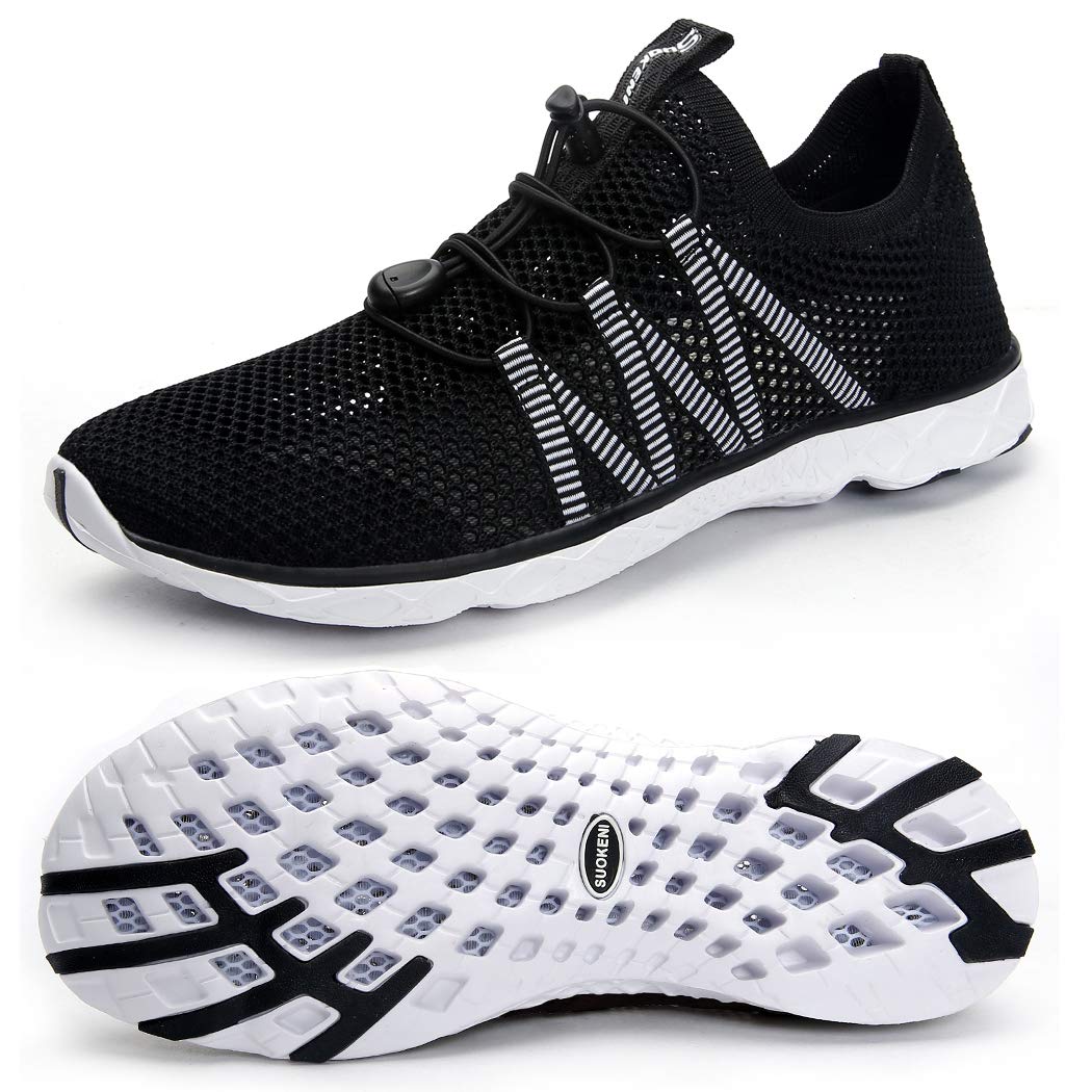 SUOKENI Men's Quick-Dry Slip-On Water Shoes for Beach, Swimming, Surfing & Water Sports - Lightweight & Comfortable for Outdoor Activities