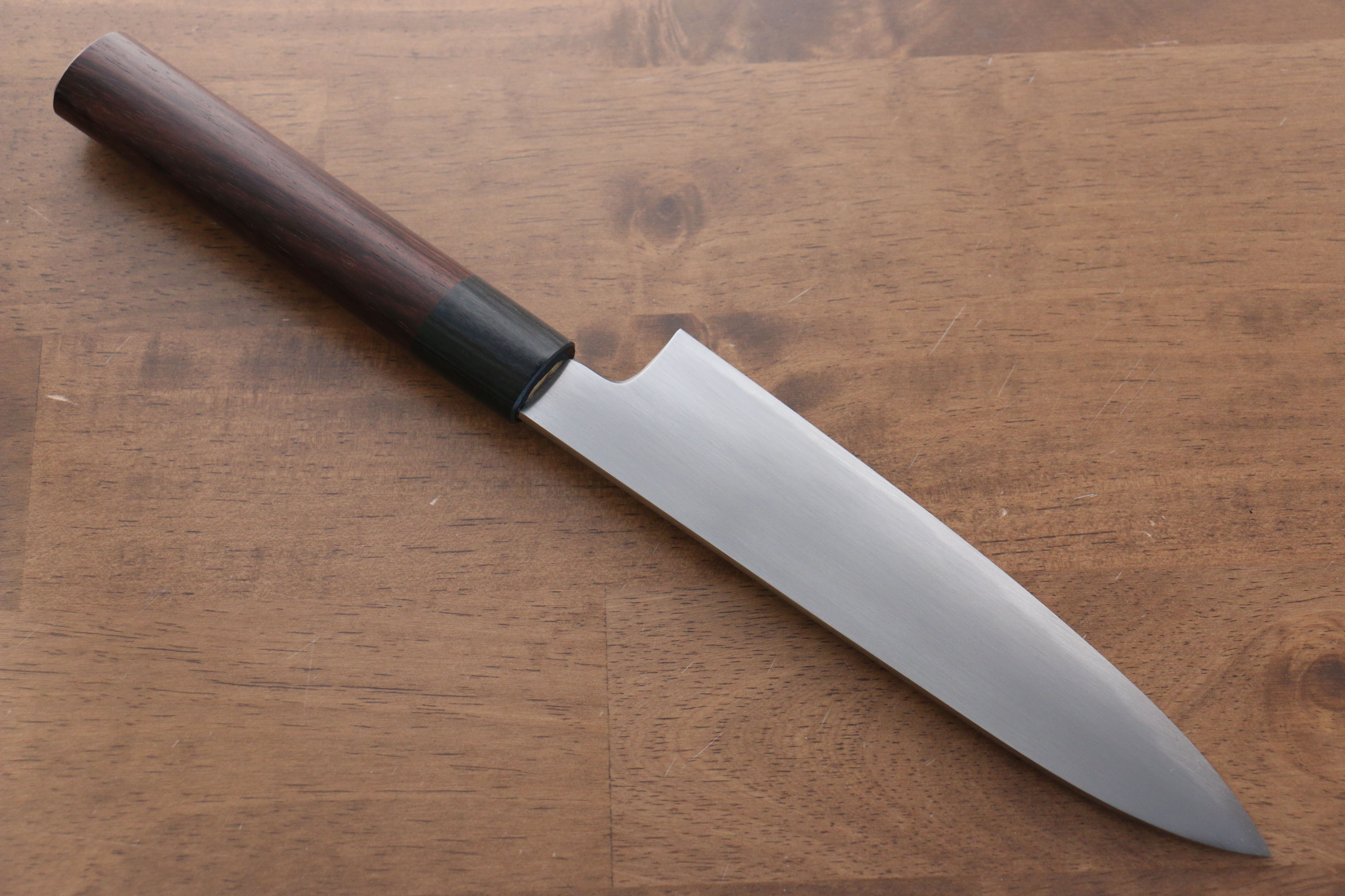 Premium Jikko White Steel No.2 Gyuto 180mm Japanese Chef Knife with Exquisite Shitan Handle - Perfect for Sushi, Sashimi & Precision Cutting