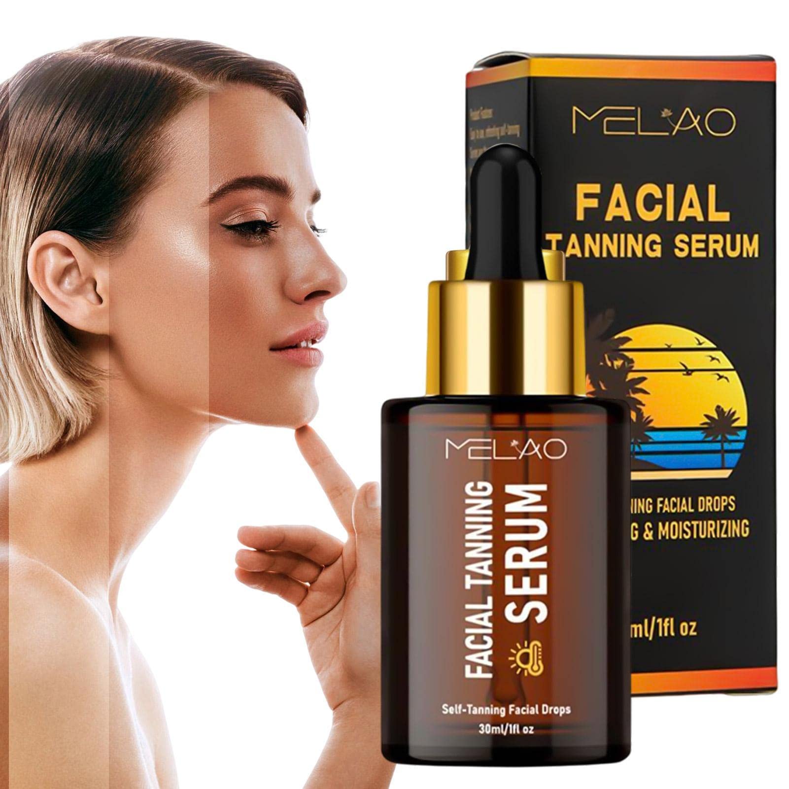 Self Tanning Drops - Sunless Tanning Essence for Face & Body | Natural Glow Bronzing Drops, Long-Lasting Fake Tan Lotion | Perfect for Gradual Tanning, Pre-Vacation Prep & Everyday Radiance