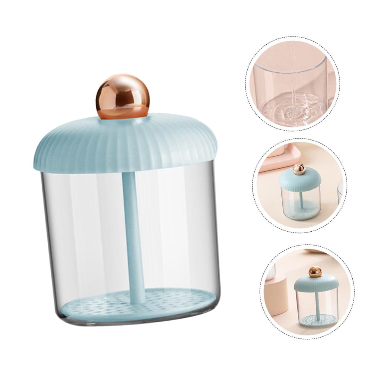 Ipetboom Sparkling Foaming Hand Soap Dispenser - Automatic Foam Maker for Bathroom & Kitchen, Facial Cleanser & Bubble Cream Dispenser (Blue ABS Plastic) - Perfect for Home, Salon, and Spa Use