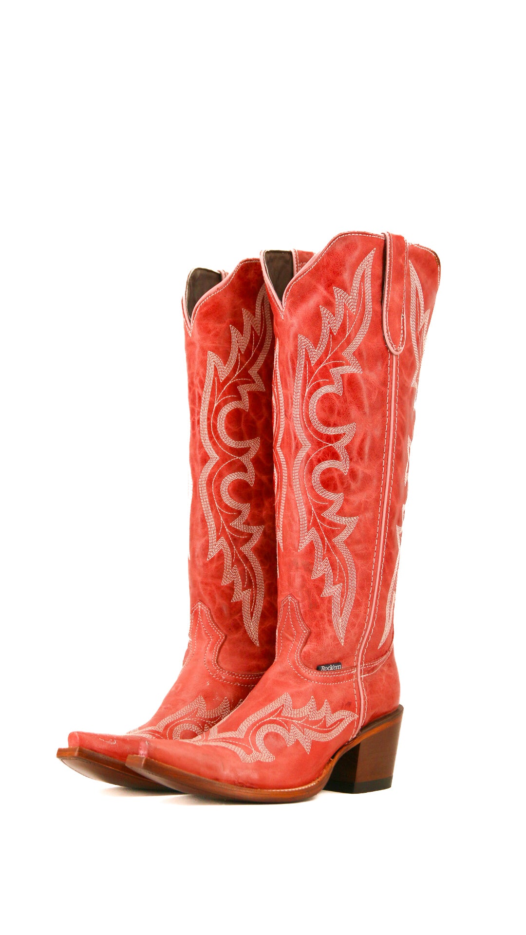 Odette Tall Snip Toe Cowgirl Boots for Women - Western Riding Boots with Pointed Toe & Stacked Heel | Perfect for Country Dancing, Rodeo Events & Fashion Outfits