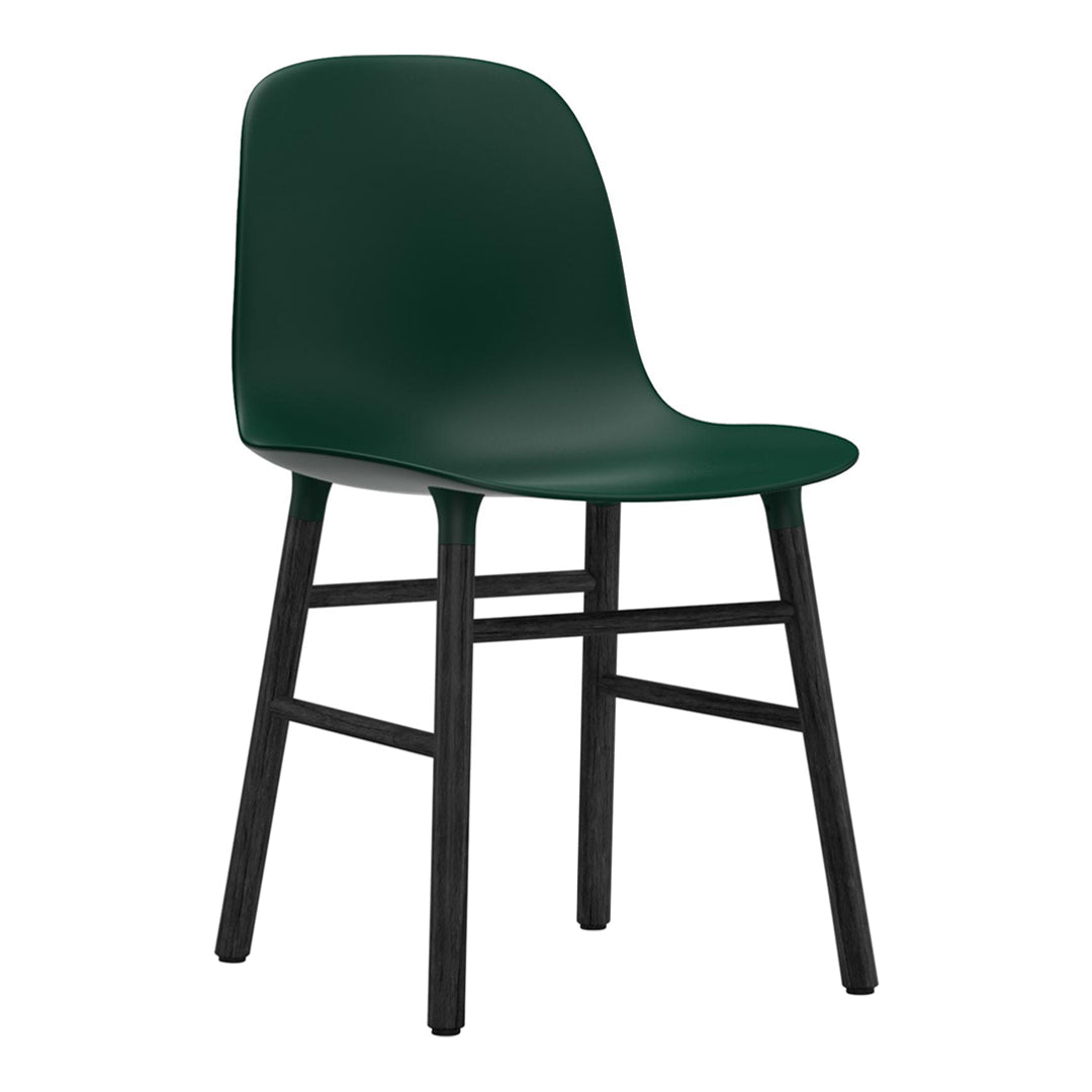 Modern Form Chair with Sturdy Wooden Legs - Perfect for Dining Room, Office, or Living Room Decor