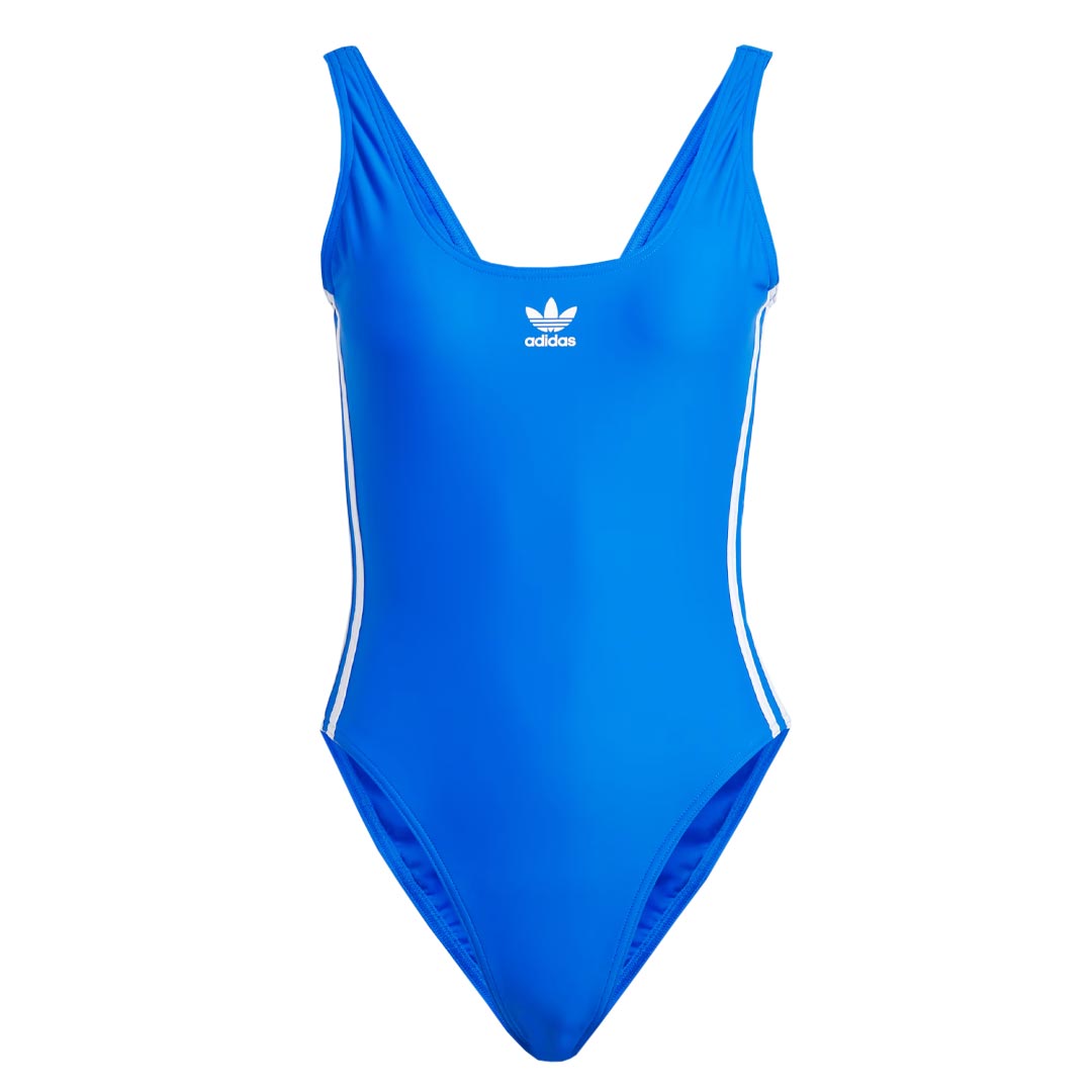 Adidas Women's Adicolor 3 Stripes Swimsuit - Stylish One-Piece Bathing Suit for Women | Perfect for Beach, Pool & Summer Vacations (IM1146)