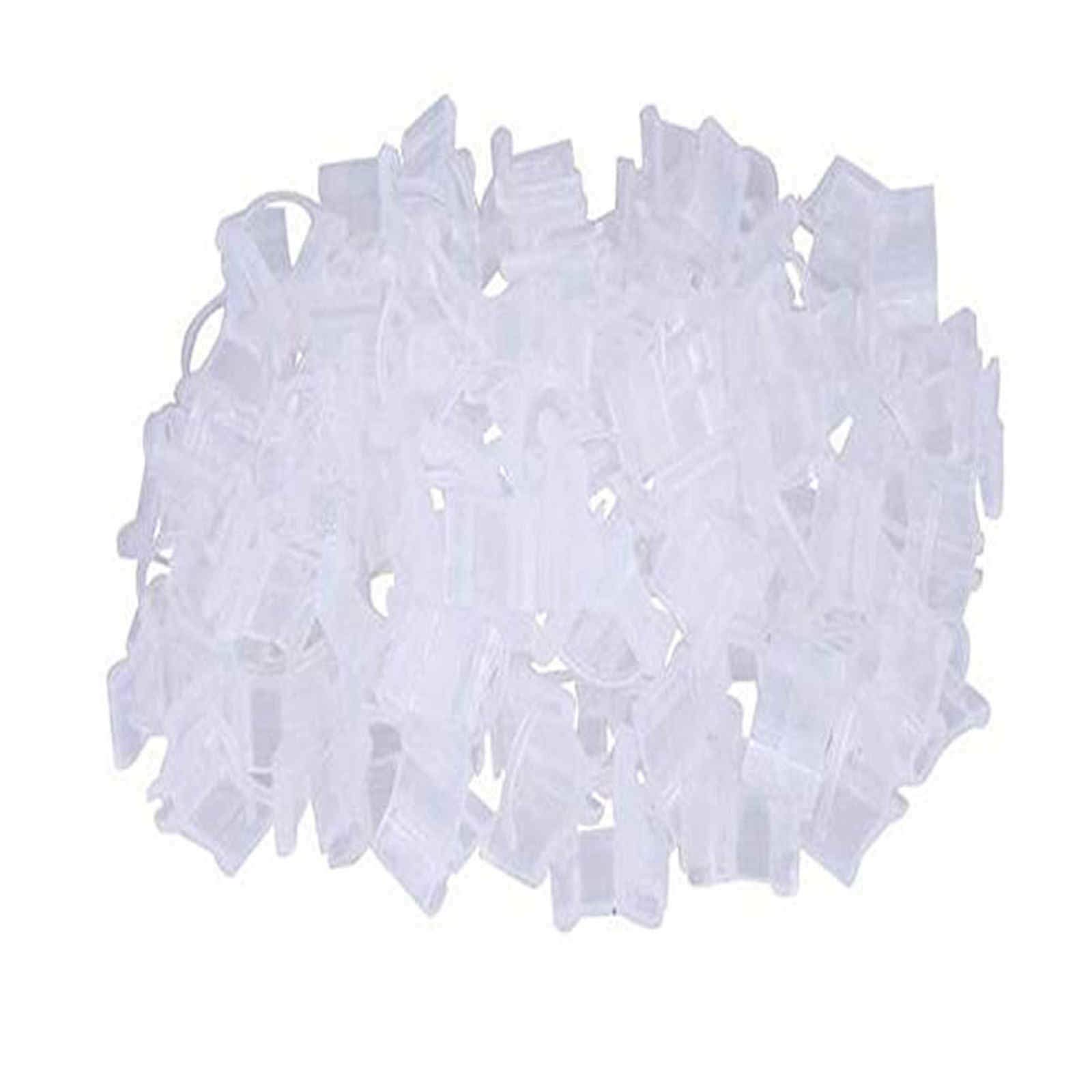 2 Year Old Asparagus Crowns - 100 Pack Plastic Grafting Clips for Gardening, Seedling Support, Plant Rooting - Mini Garden Tools for Patio, Lawn & Indoor Plants (White, One Size) - Perfect for Vegetable Gardens, Hydroponics and Plant Propagation