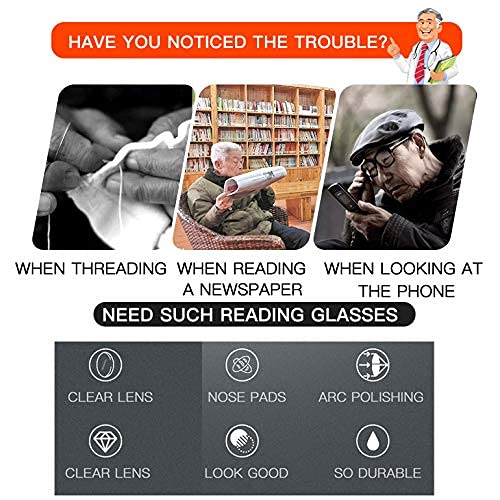 Blue Light Blocking Reading Glasses for Women - Anti Glare Computer Glasses with Spring Hinge & Floral Pattern - Perfect for Office Work, Screen Time & Book Reading