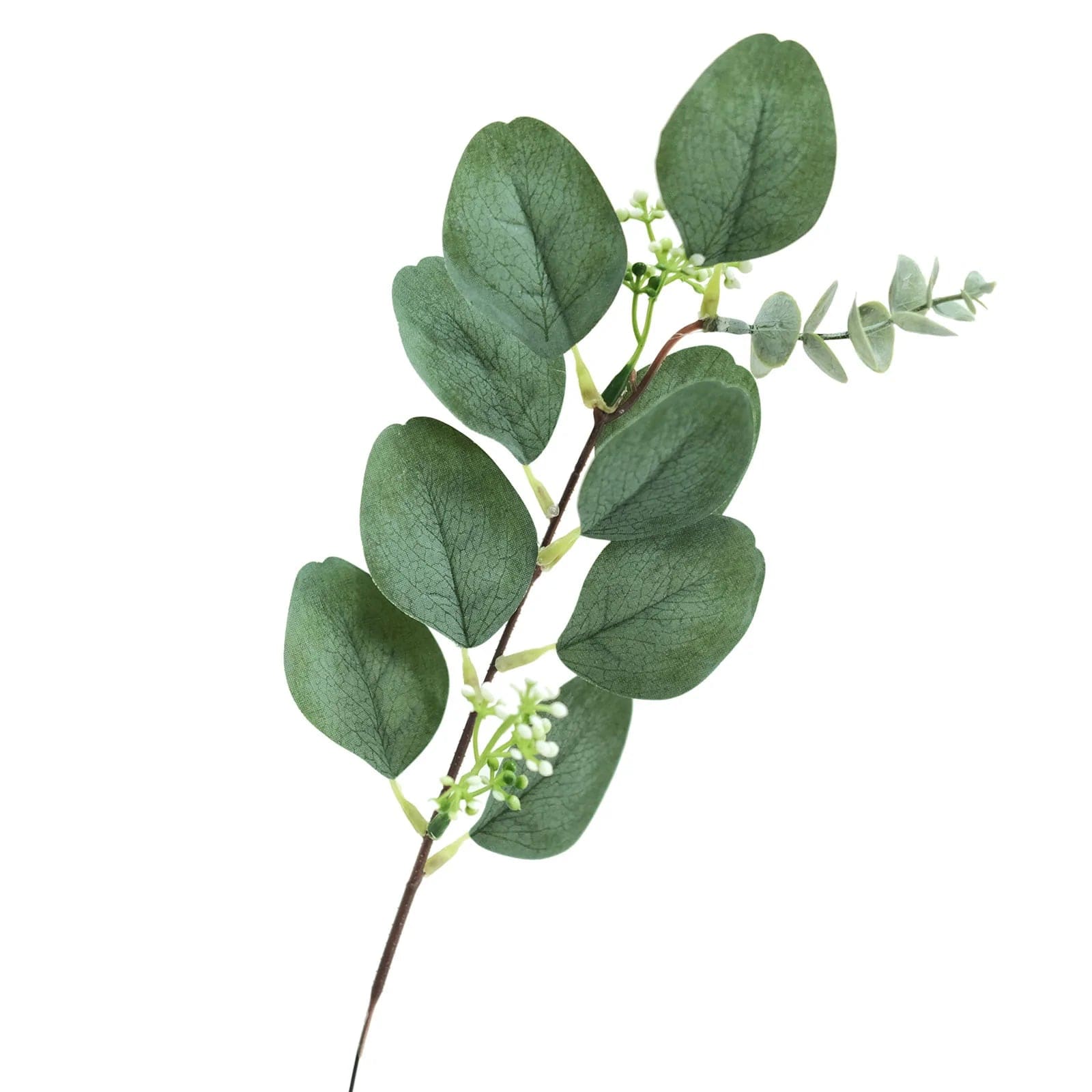 14 Stems 12 Artificial Eucalyptus Faux Leaves Sprays - Realistic Green Greenery for Home Decor, Wedding Centerpieces, and Floral Arrangements