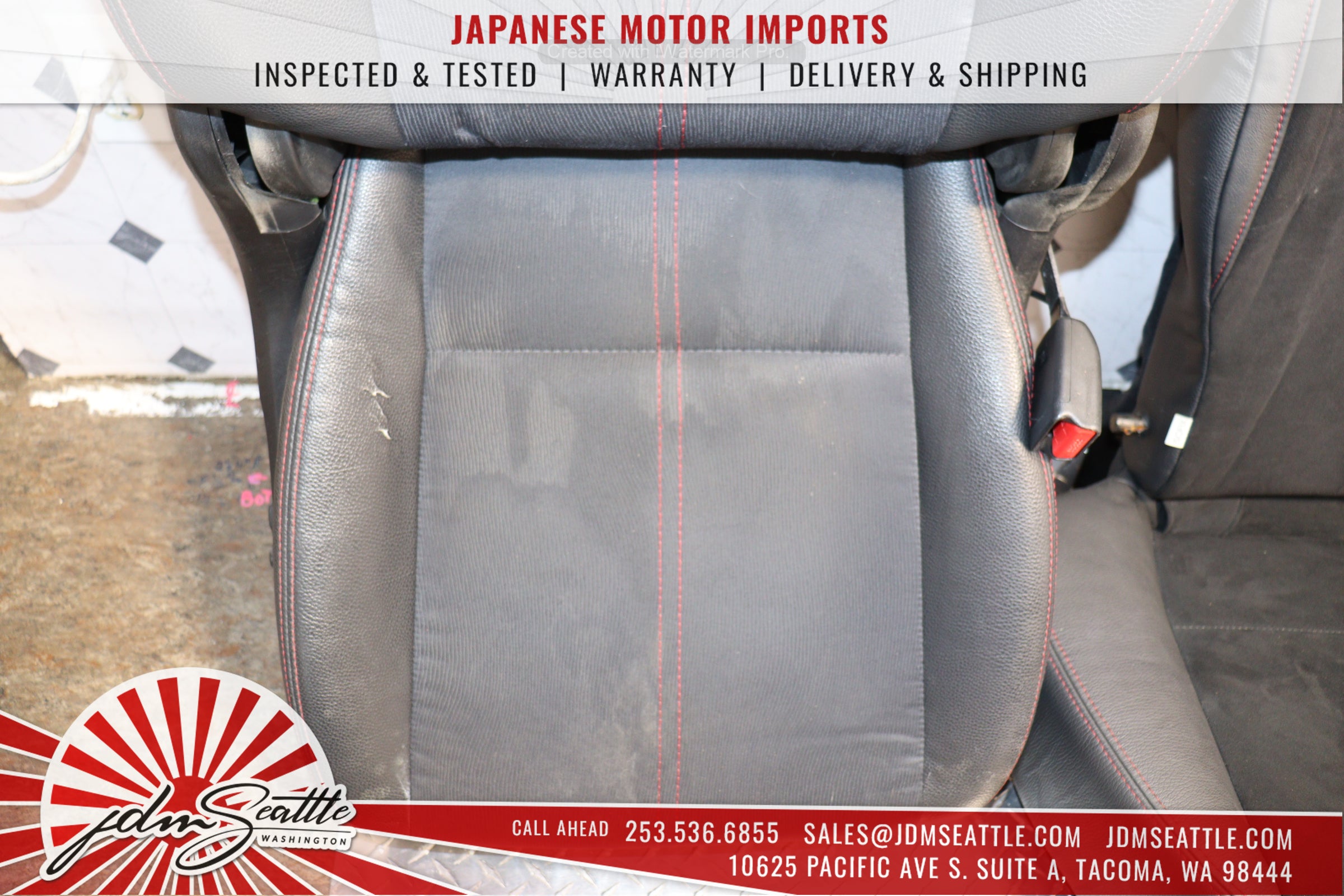 2008-2014 Subaru WRX STI OEM Version 10 Sedan Front & Rear Seat Set - JDM Genuine Parts for Performance Upgrade & Interior Restoration - Perfect for Car Enthusiasts & Auto Restoration Projects