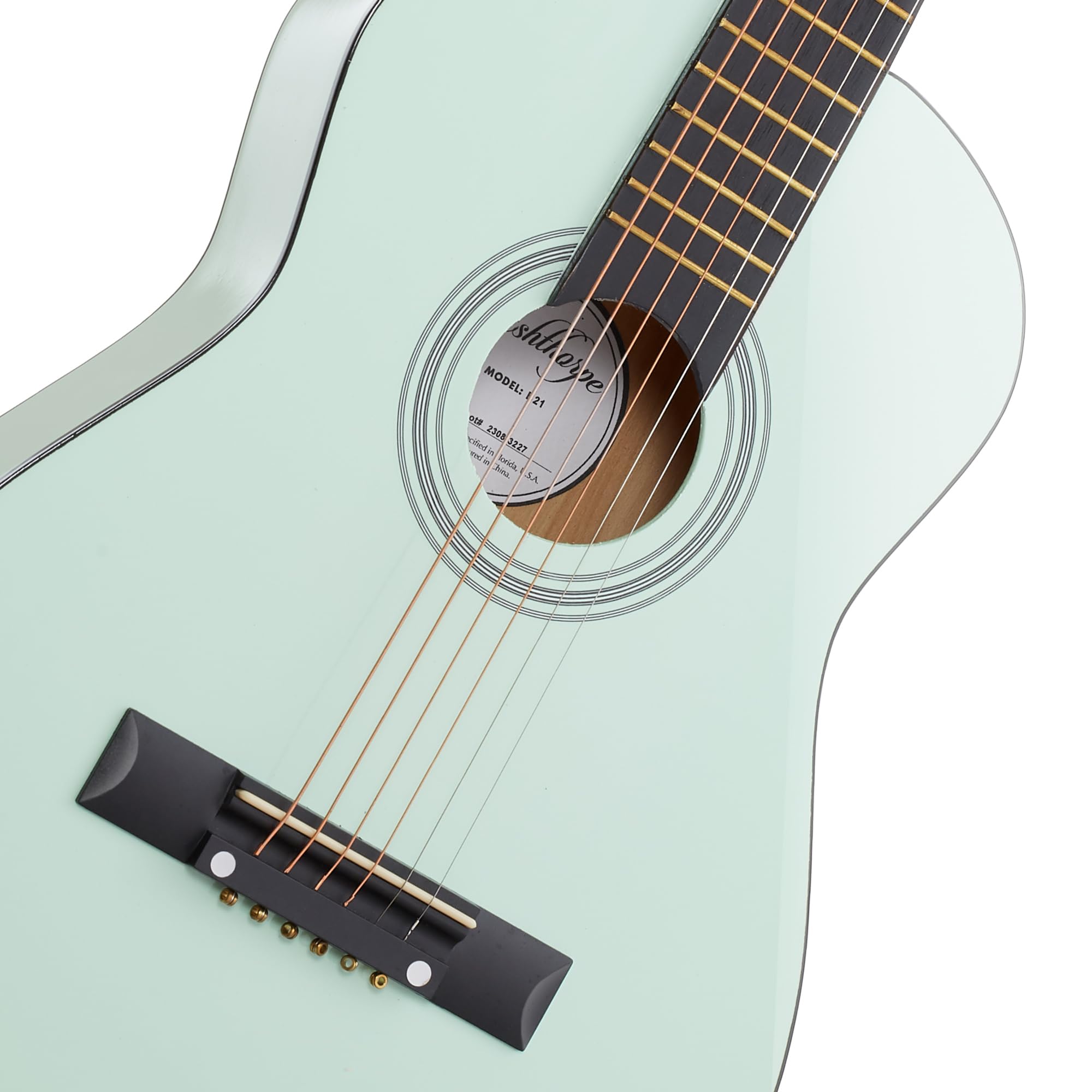 Ashthorpe 30-inch Beginner Acoustic Guitar Starter Kit - Mint Green with Gig Bag, Strings, Strap, Tuner & Picks | Perfect for Kids, Teens & Adult Beginners | Home Practice, Campfire Jams & Music Lessons