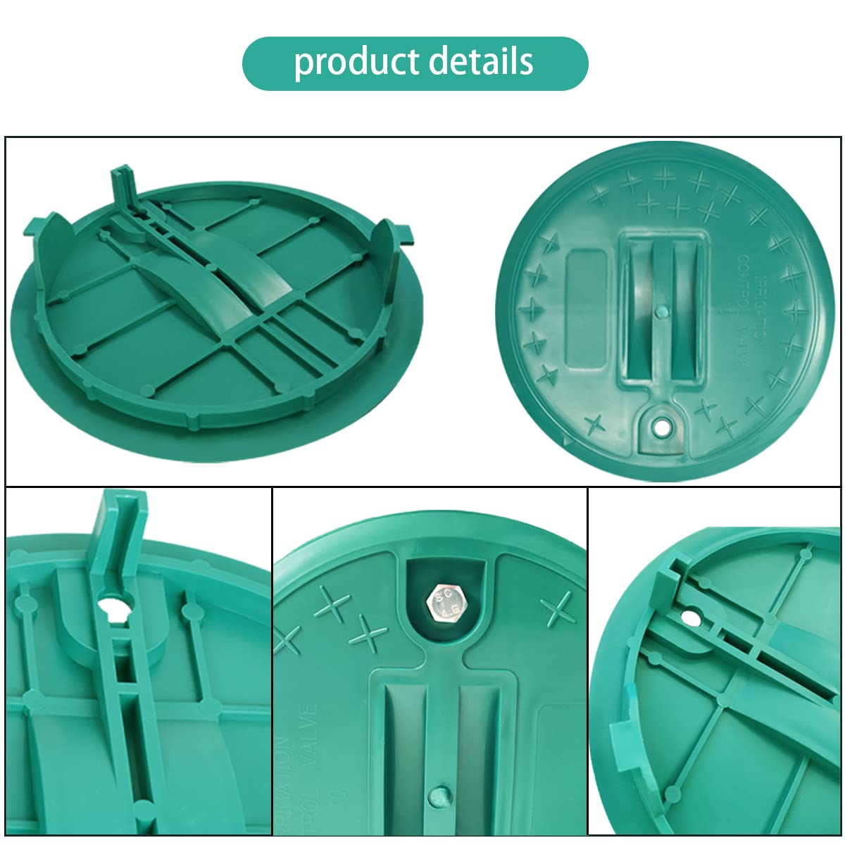 10 Inch Round Sprinkler Valve Box Cover - Durable Irrigation Control Valve Box Lid for Sprinkler Systems - Perfect for Lawn, Garden & Landscape Watering Solutions