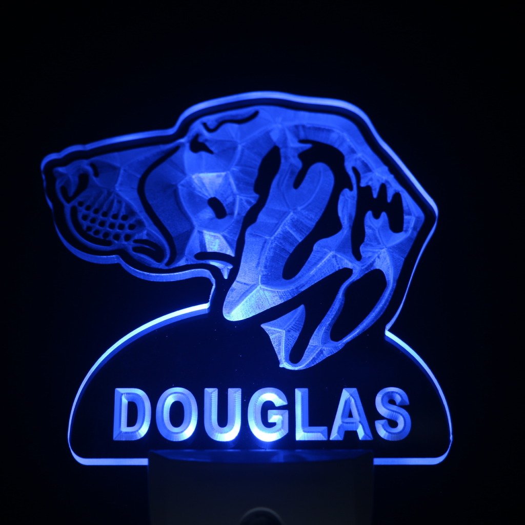 ADVPRO ws1079-tm Personalized LED Dog Night Light with Day/Night Sensor - Custom Name Pet Lamp for Bedroom, Nursery & Home Decor