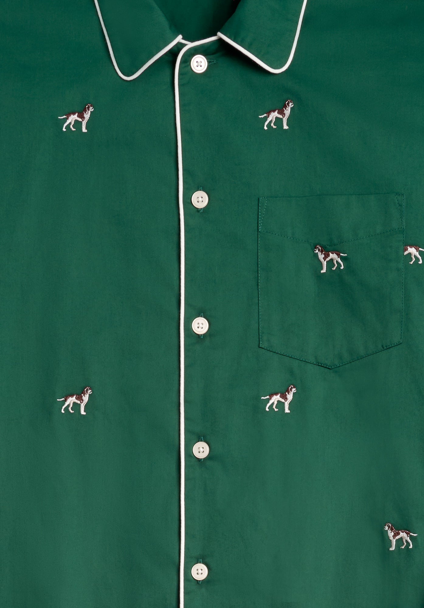 Henry Embroidered Hounds Pajama Set - Soft Cotton Sleepwear for Men & Women | Perfect for Cozy Nights, Lounging & Gift Giving