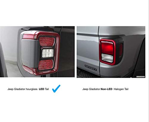 Mustang Tail Light Covers for Jeep Gladiator - Durable Running Horse Design LED Rear Lamp Protectors | Off-Road & Street Legal Accessories